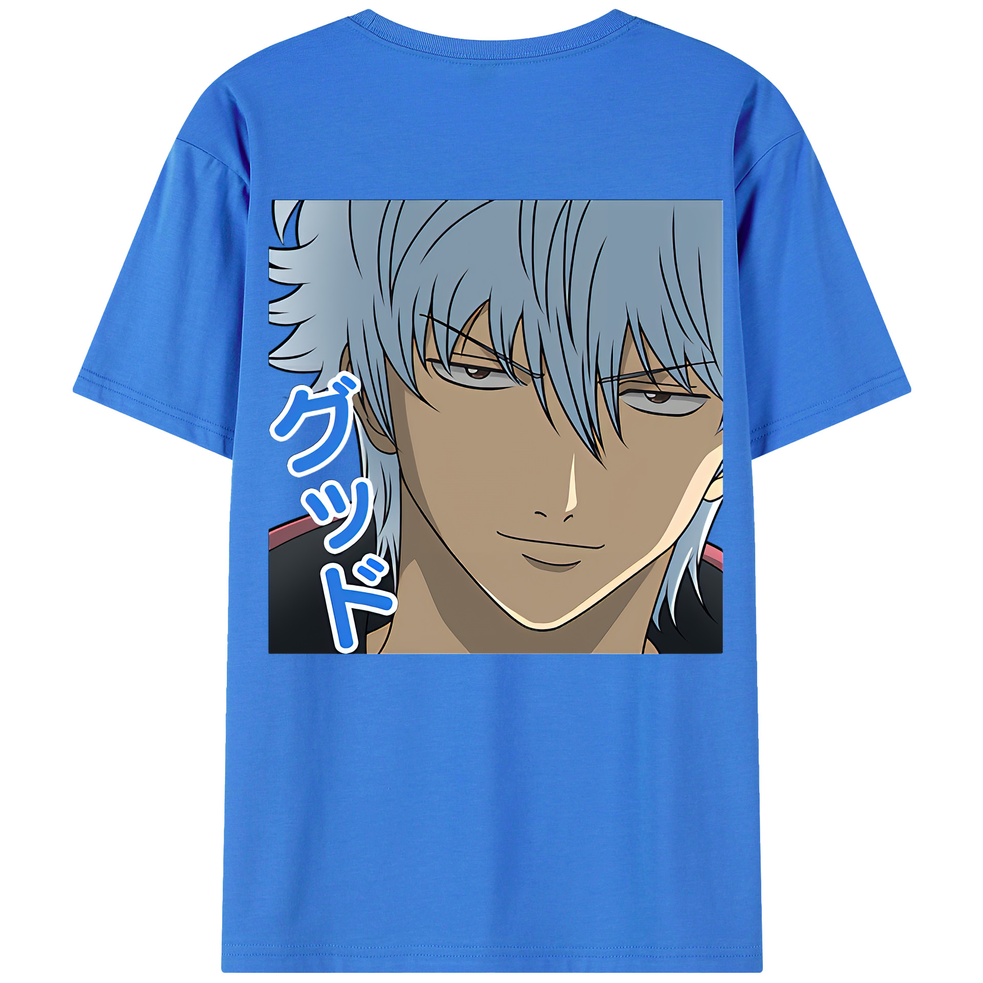 （画像用） ぎんたま 坂田銀時（さかたぎんとき） 神楽 志村新八（しむら しんぱち） GINTAMA Sakata Gintoki Kagura Shimura Shinpachi 綿100％半袖Tシャツ（背面プリント）