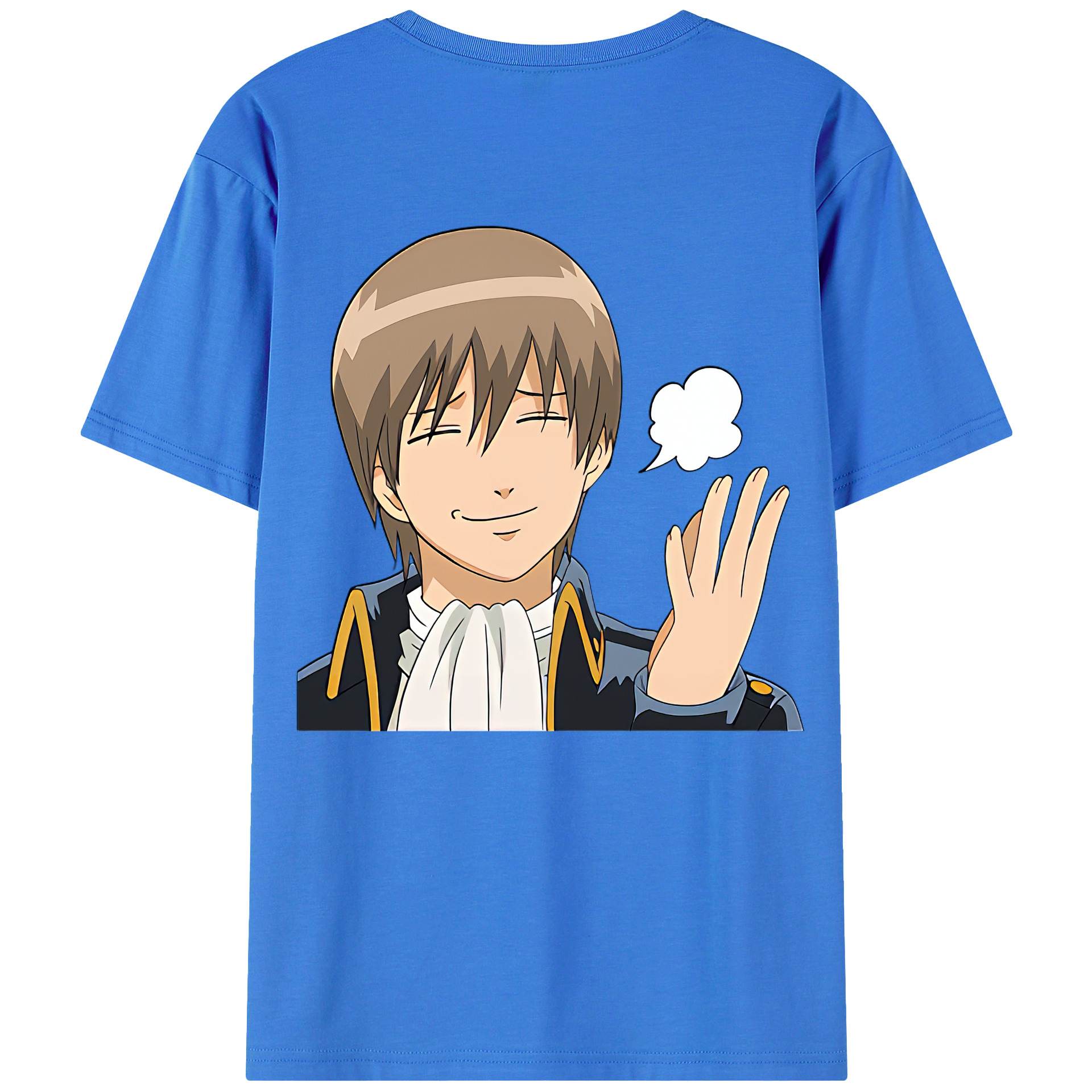 （画像用） ぎんたま 坂田銀時（さかたぎんとき） 神楽 志村新八（しむら しんぱち） GINTAMA Sakata Gintoki Kagura Shimura Shinpachi 綿100％半袖Tシャツ（背面プリント）