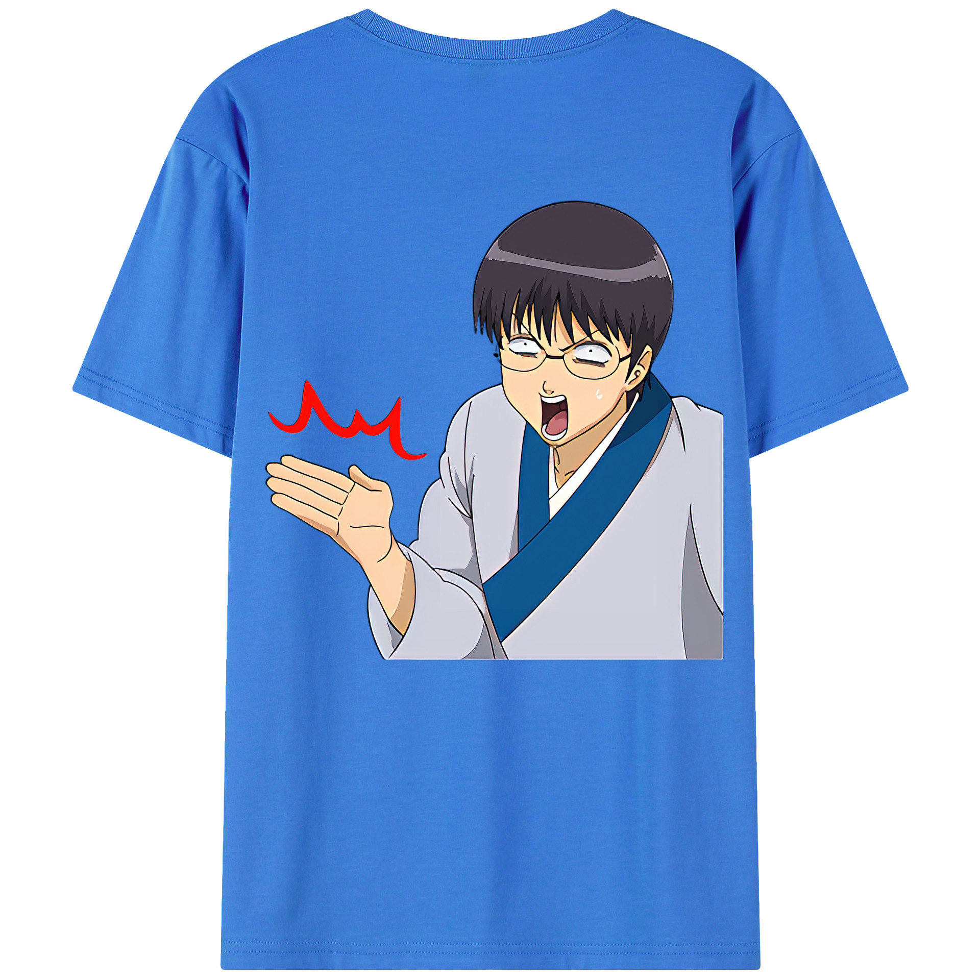 （画像用） ぎんたま 坂田銀時（さかたぎんとき） 神楽 志村新八（しむら しんぱち） GINTAMA Sakata Gintoki Kagura Shimura Shinpachi 綿100％半袖Tシャツ（背面プリント）