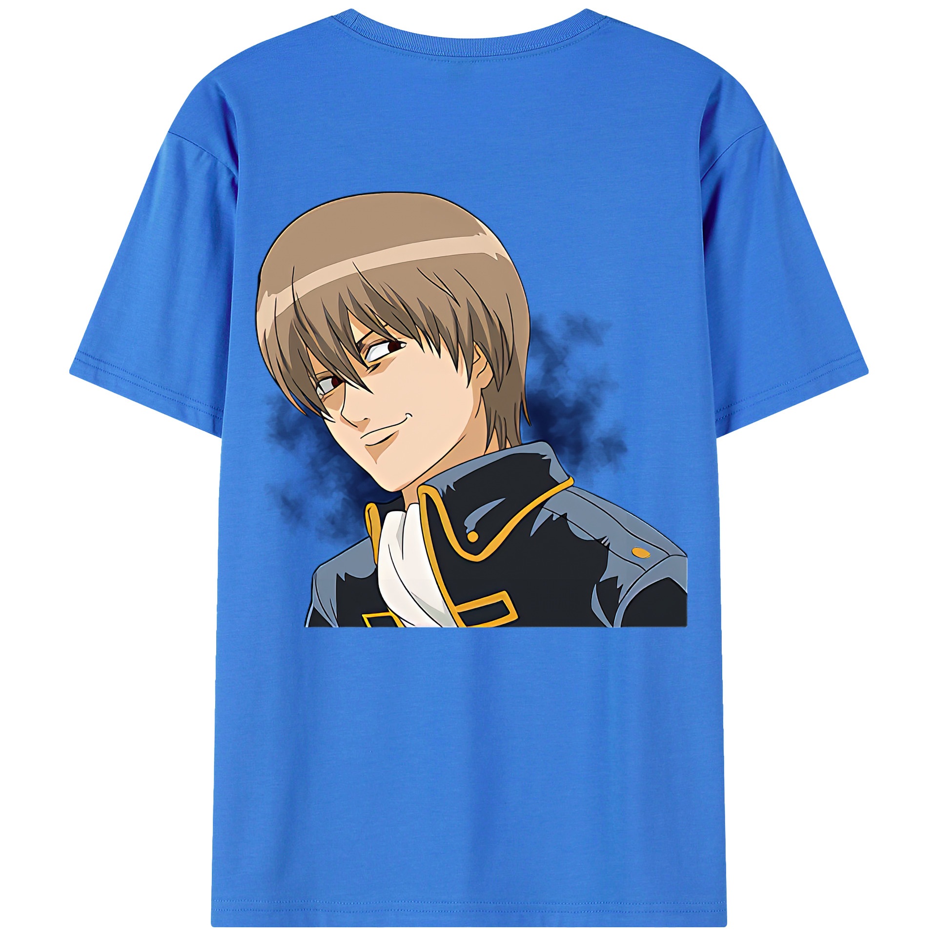 （画像用） ぎんたま 坂田銀時（さかたぎんとき） 神楽 志村新八（しむら しんぱち） GINTAMA Sakata Gintoki Kagura Shimura Shinpachi 綿100％半袖Tシャツ（背面プリント）