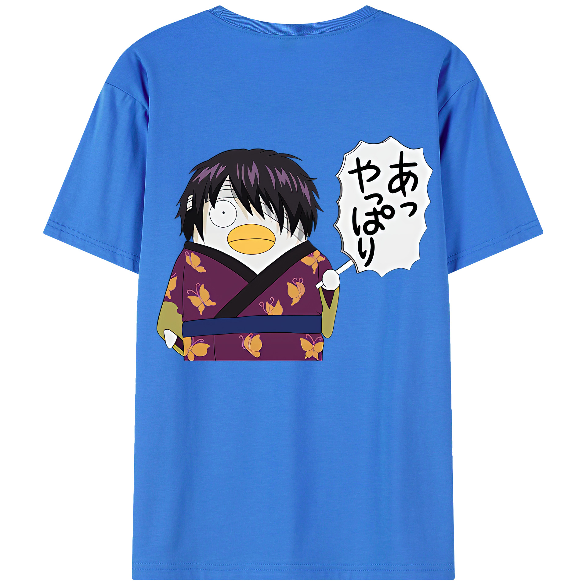 （画像用） ぎんたま 坂田銀時（さかたぎんとき） 神楽 志村新八（しむら しんぱち） GINTAMA Sakata Gintoki Kagura Shimura Shinpachi 綿100％半袖Tシャツ（背面プリント）