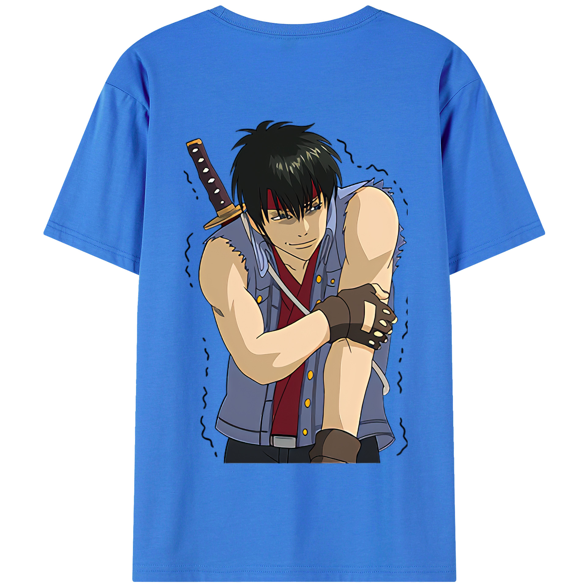 （画像用） ぎんたま 坂田銀時（さかたぎんとき） 神楽 志村新八（しむら しんぱち） GINTAMA Sakata Gintoki Kagura Shimura Shinpachi 綿100％半袖Tシャツ（背面プリント）