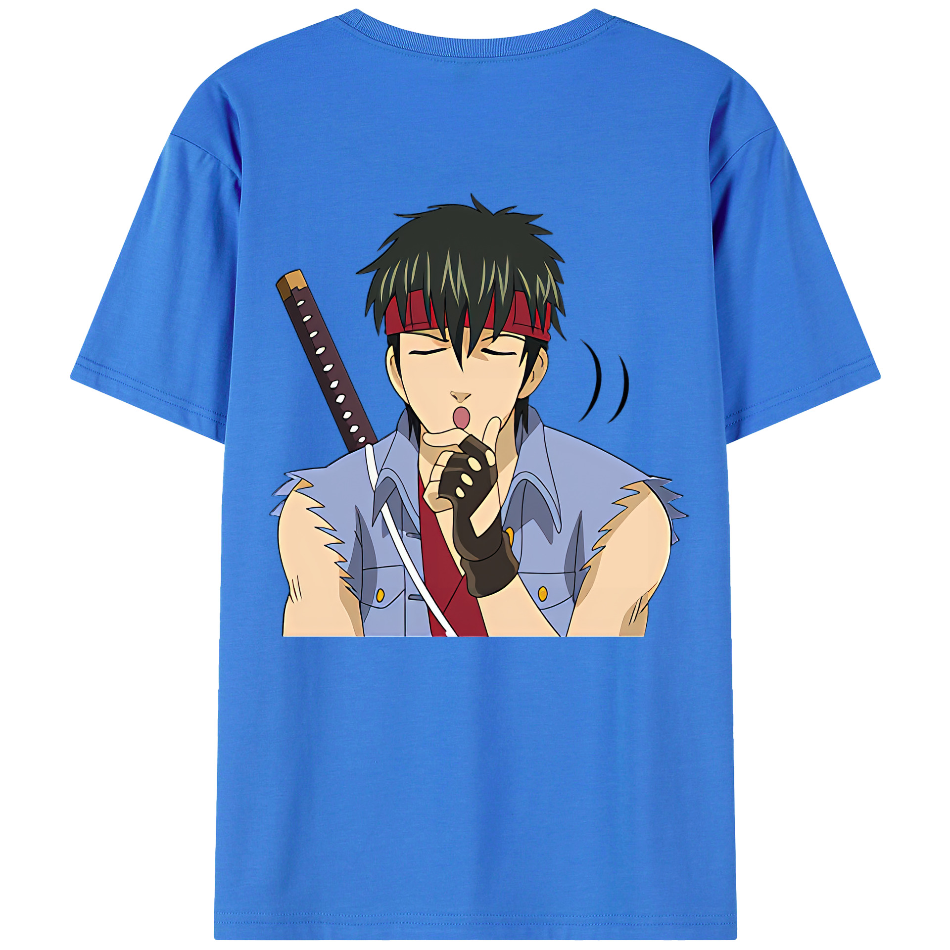 （画像用） ぎんたま 坂田銀時（さかたぎんとき） 神楽 志村新八（しむら しんぱち） GINTAMA Sakata Gintoki Kagura Shimura Shinpachi 綿100％半袖Tシャツ（背面プリント）