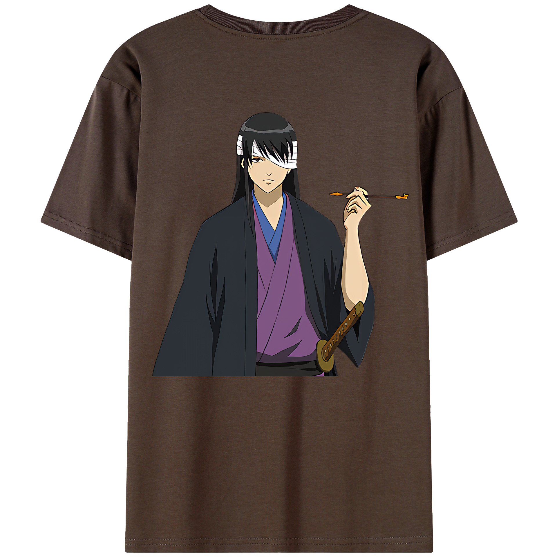 （画像用） ぎんたま 坂田銀時（さかたぎんとき） 神楽 志村新八（しむら しんぱち） GINTAMA Sakata Gintoki Kagura Shimura Shinpachi 綿100％半袖Tシャツ（背面プリント）