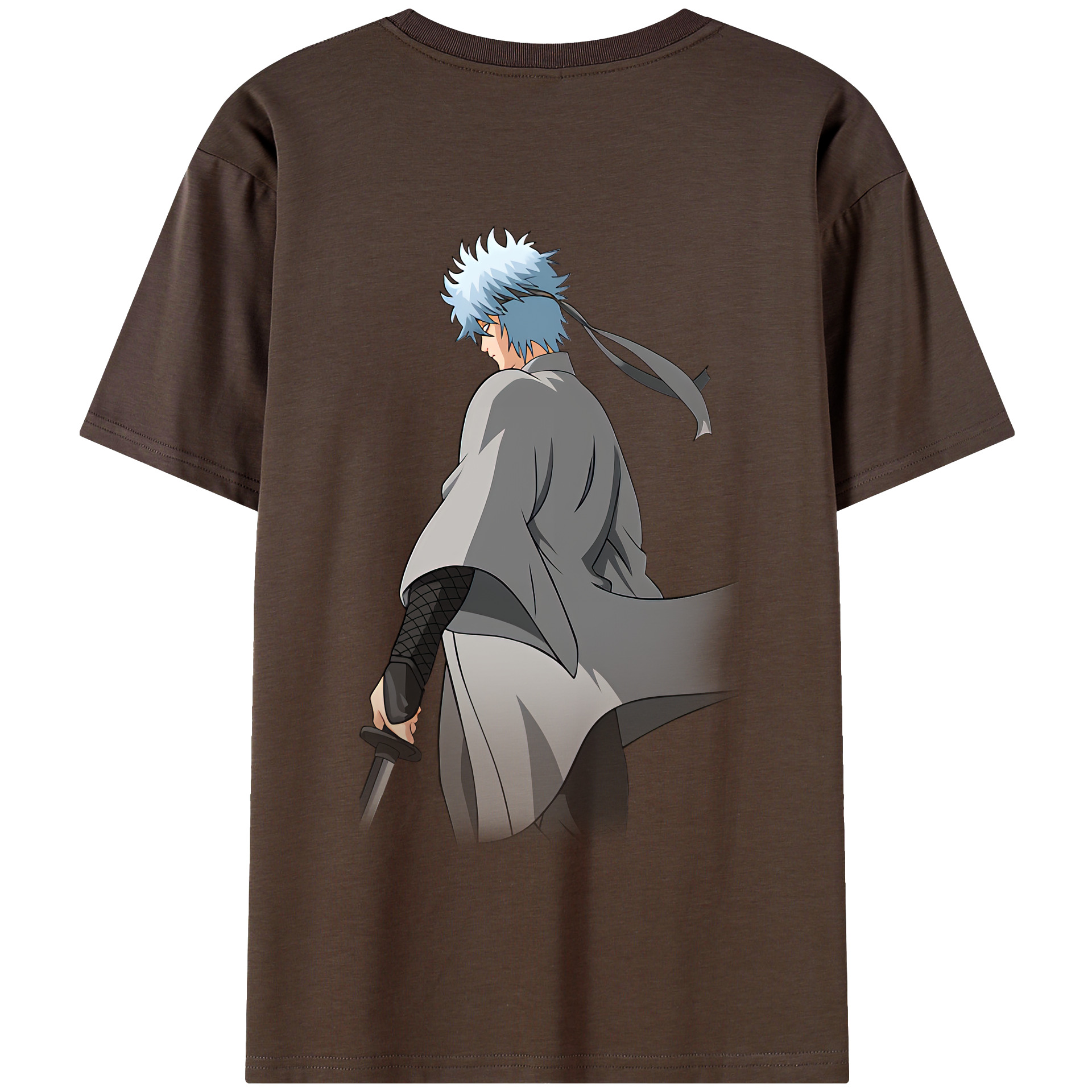 （画像用） ぎんたま 坂田銀時（さかたぎんとき） 神楽 志村新八（しむら しんぱち） GINTAMA Sakata Gintoki Kagura Shimura Shinpachi 綿100％半袖Tシャツ（背面プリント）