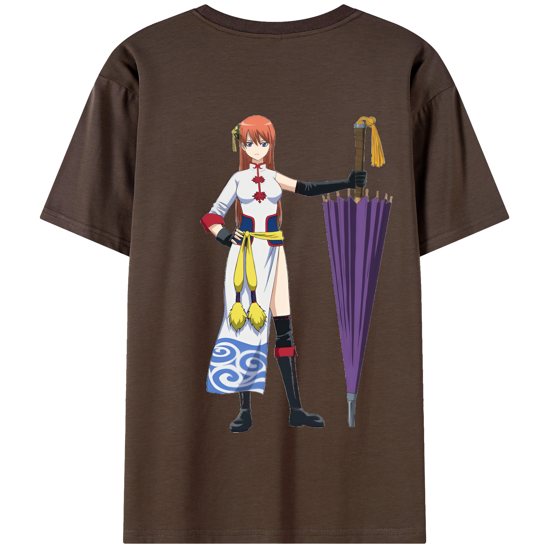 （画像用） ぎんたま 坂田銀時（さかたぎんとき） 神楽 志村新八（しむら しんぱち） GINTAMA Sakata Gintoki Kagura Shimura Shinpachi 綿100％半袖Tシャツ（背面プリント）