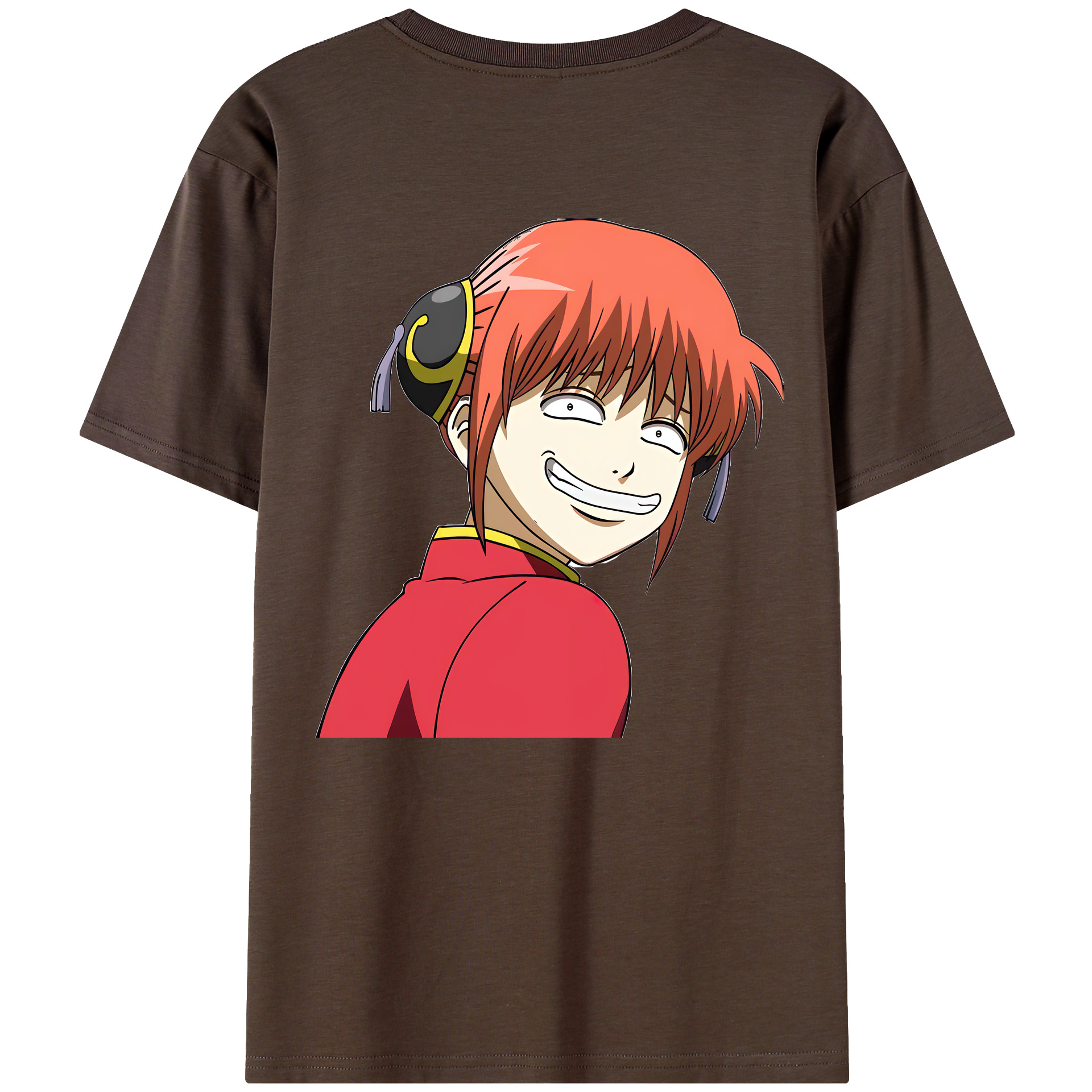 （画像用） ぎんたま 坂田銀時（さかたぎんとき） 神楽 志村新八（しむら しんぱち） GINTAMA Sakata Gintoki Kagura Shimura Shinpachi 綿100％半袖Tシャツ（背面プリント）