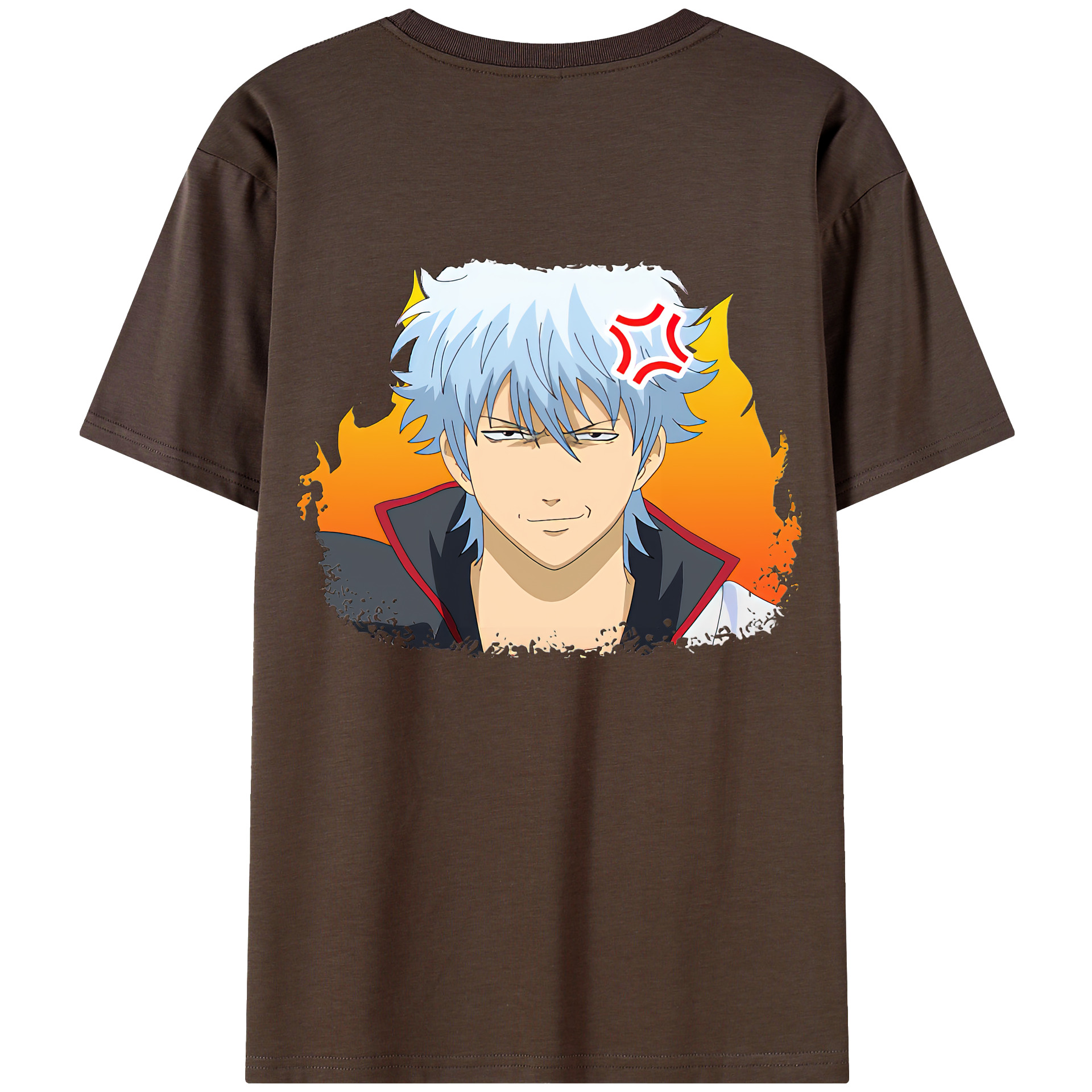 （画像用） ぎんたま 坂田銀時（さかたぎんとき） 神楽 志村新八（しむら しんぱち） GINTAMA Sakata Gintoki Kagura Shimura Shinpachi 綿100％半袖Tシャツ（背面プリント）