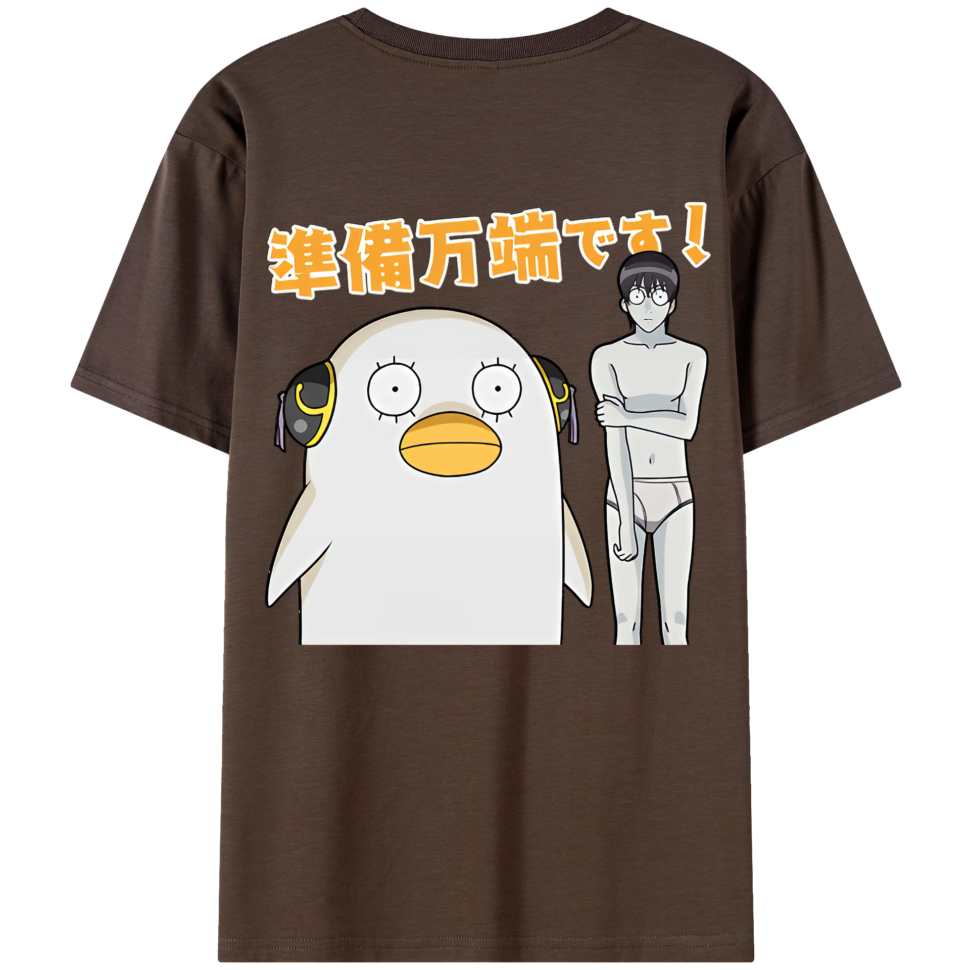 （画像用） ぎんたま 坂田銀時（さかたぎんとき） 神楽 志村新八（しむら しんぱち） GINTAMA Sakata Gintoki Kagura Shimura Shinpachi 綿100％半袖Tシャツ（背面プリント）