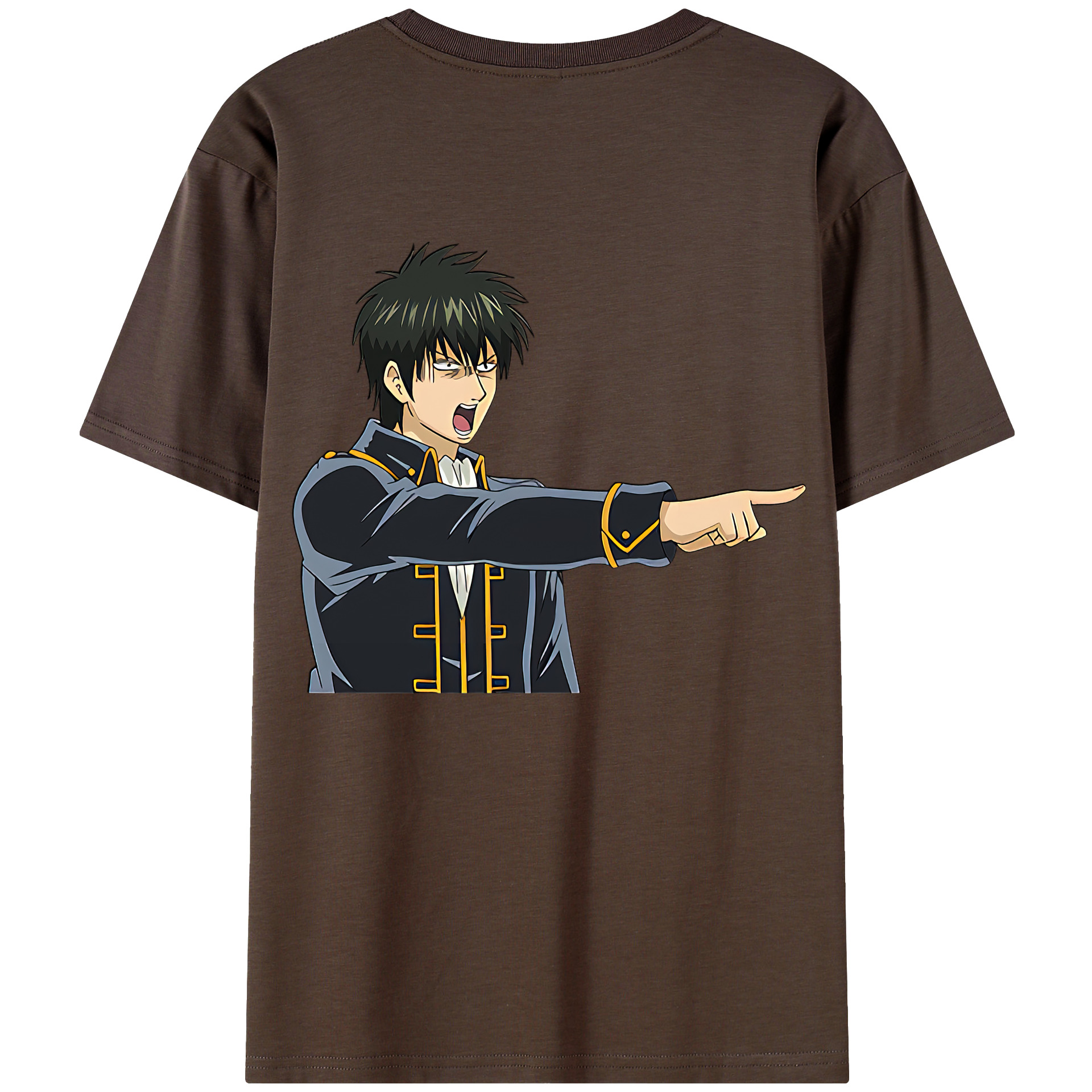 （画像用） ぎんたま 坂田銀時（さかたぎんとき） 神楽 志村新八（しむら しんぱち） GINTAMA Sakata Gintoki Kagura Shimura Shinpachi 綿100％半袖Tシャツ（背面プリント）