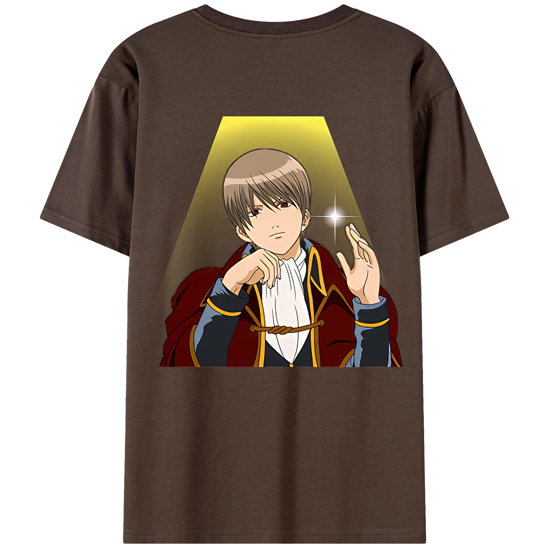 （画像用） ぎんたま 坂田銀時（さかたぎんとき） 神楽 志村新八（しむら しんぱち） GINTAMA Sakata Gintoki Kagura Shimura Shinpachi 綿100％半袖Tシャツ（背面プリント）