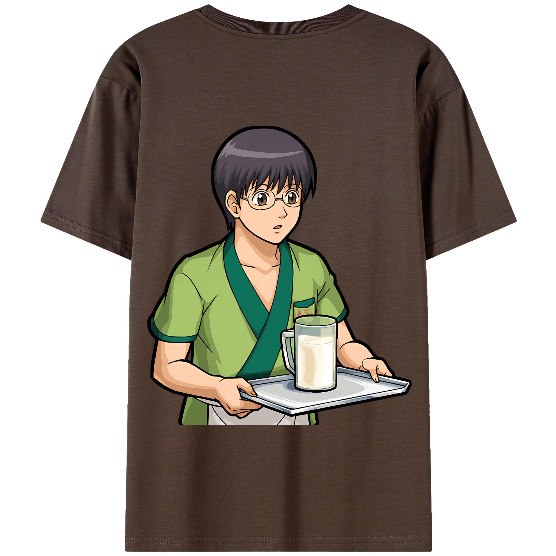 （画像用） ぎんたま 坂田銀時（さかたぎんとき） 神楽 志村新八（しむら しんぱち） GINTAMA Sakata Gintoki Kagura Shimura Shinpachi 綿100％半袖Tシャツ（背面プリント）