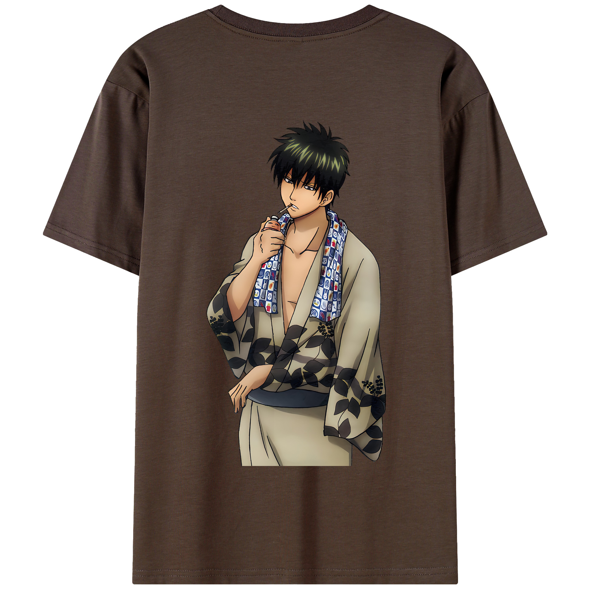 （画像用） ぎんたま 坂田銀時（さかたぎんとき） 神楽 志村新八（しむら しんぱち） GINTAMA Sakata Gintoki Kagura Shimura Shinpachi 綿100％半袖Tシャツ（背面プリント）