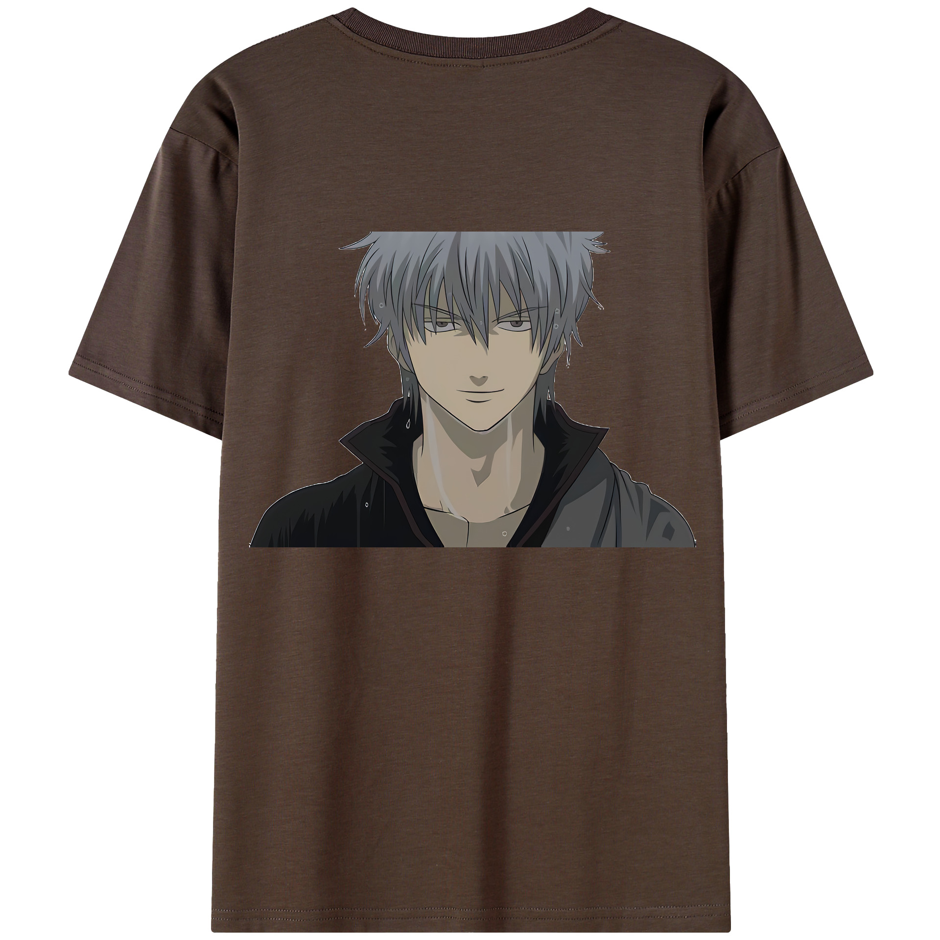 （画像用） ぎんたま 坂田銀時（さかたぎんとき） 神楽 志村新八（しむら しんぱち） GINTAMA Sakata Gintoki Kagura Shimura Shinpachi 綿100％半袖Tシャツ（背面プリント）
