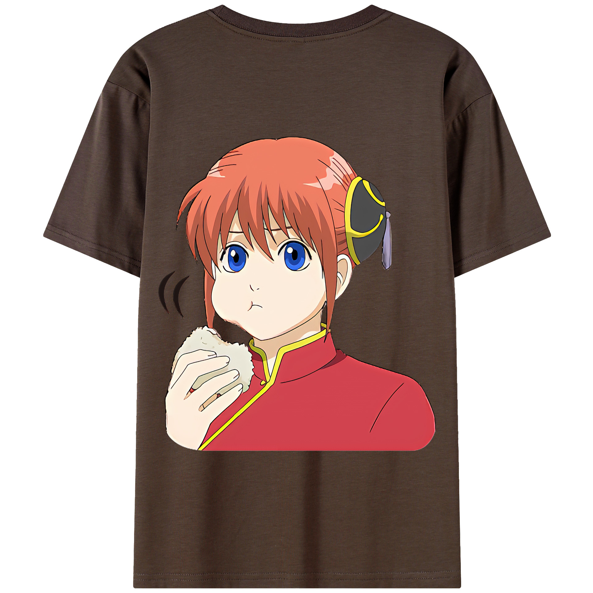 （画像用） ぎんたま 坂田銀時（さかたぎんとき） 神楽 志村新八（しむら しんぱち） GINTAMA Sakata Gintoki Kagura Shimura Shinpachi 綿100％半袖Tシャツ（背面プリント）