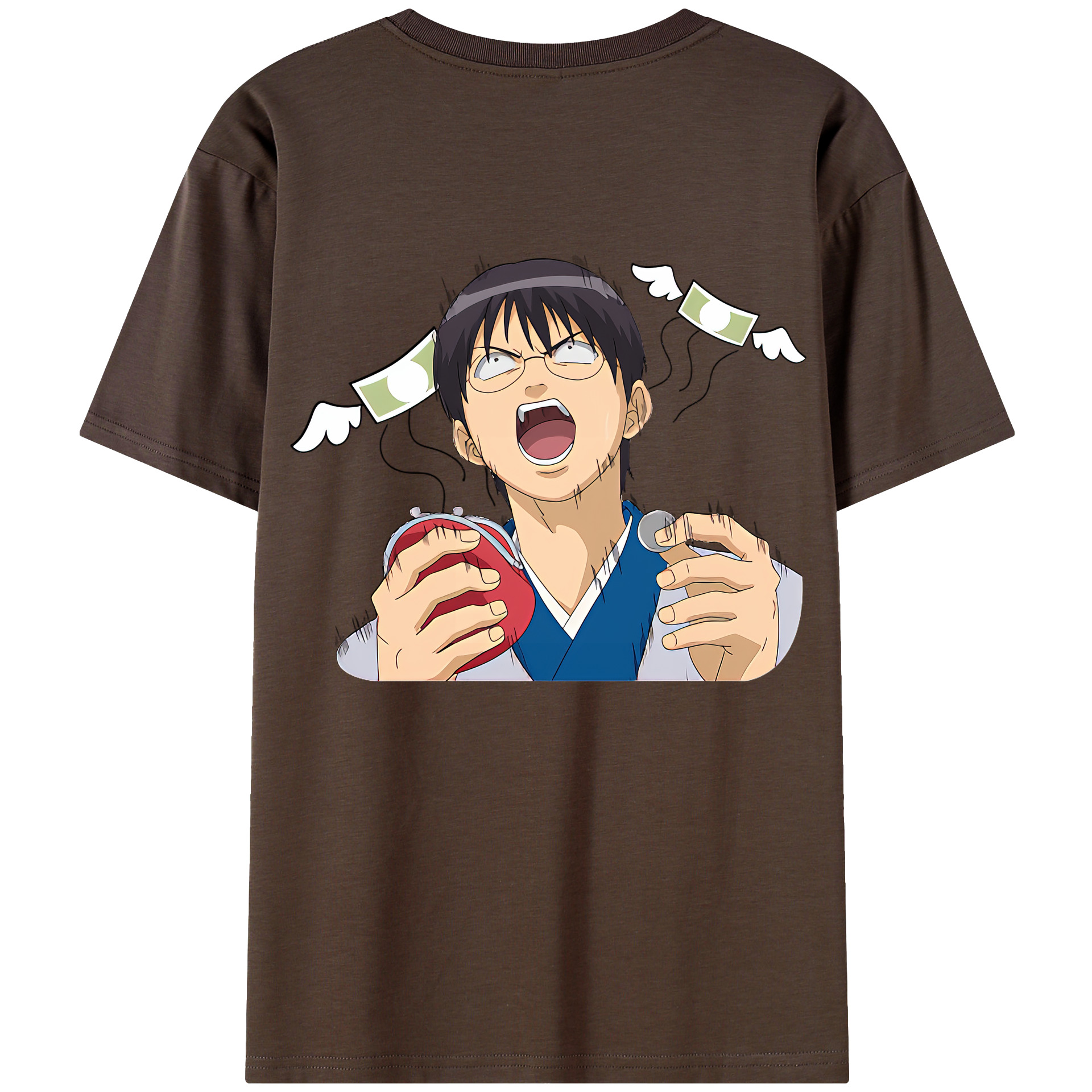 （画像用） ぎんたま 坂田銀時（さかたぎんとき） 神楽 志村新八（しむら しんぱち） GINTAMA Sakata Gintoki Kagura Shimura Shinpachi 綿100％半袖Tシャツ（背面プリント）