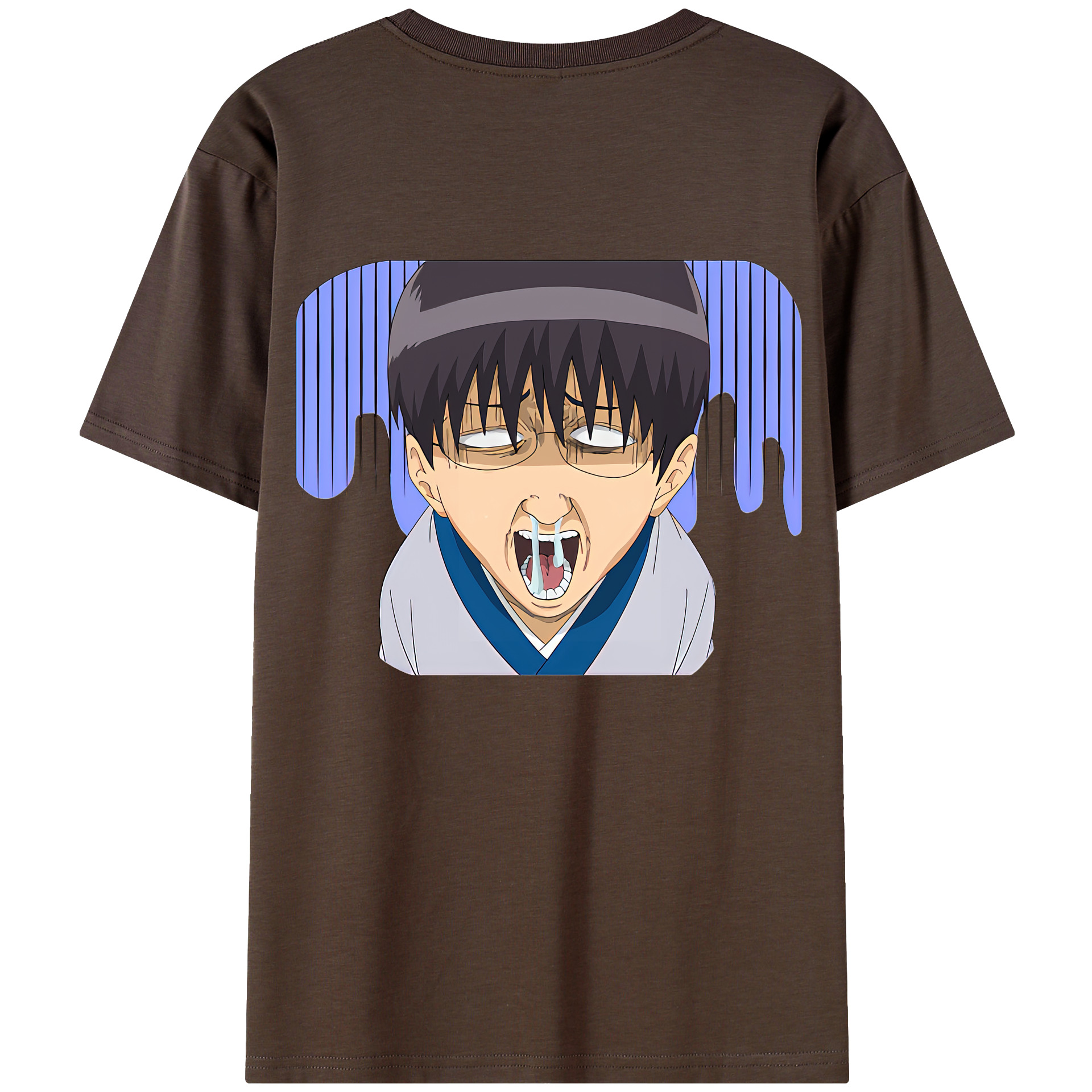 （画像用） ぎんたま 坂田銀時（さかたぎんとき） 神楽 志村新八（しむら しんぱち） GINTAMA Sakata Gintoki Kagura Shimura Shinpachi 綿100％半袖Tシャツ（背面プリント）
