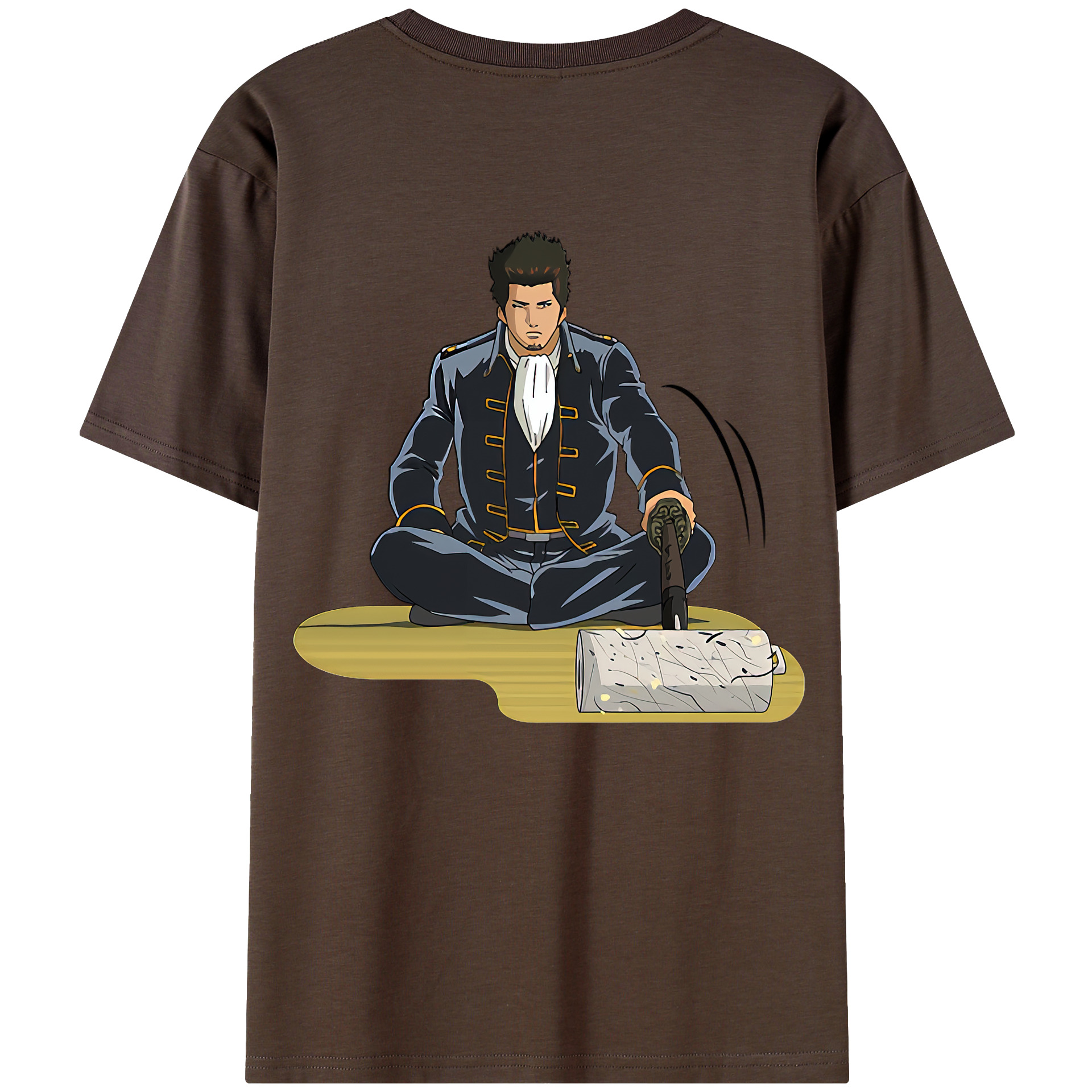 （画像用） ぎんたま 坂田銀時（さかたぎんとき） 神楽 志村新八（しむら しんぱち） GINTAMA Sakata Gintoki Kagura Shimura Shinpachi 綿100％半袖Tシャツ（背面プリント）