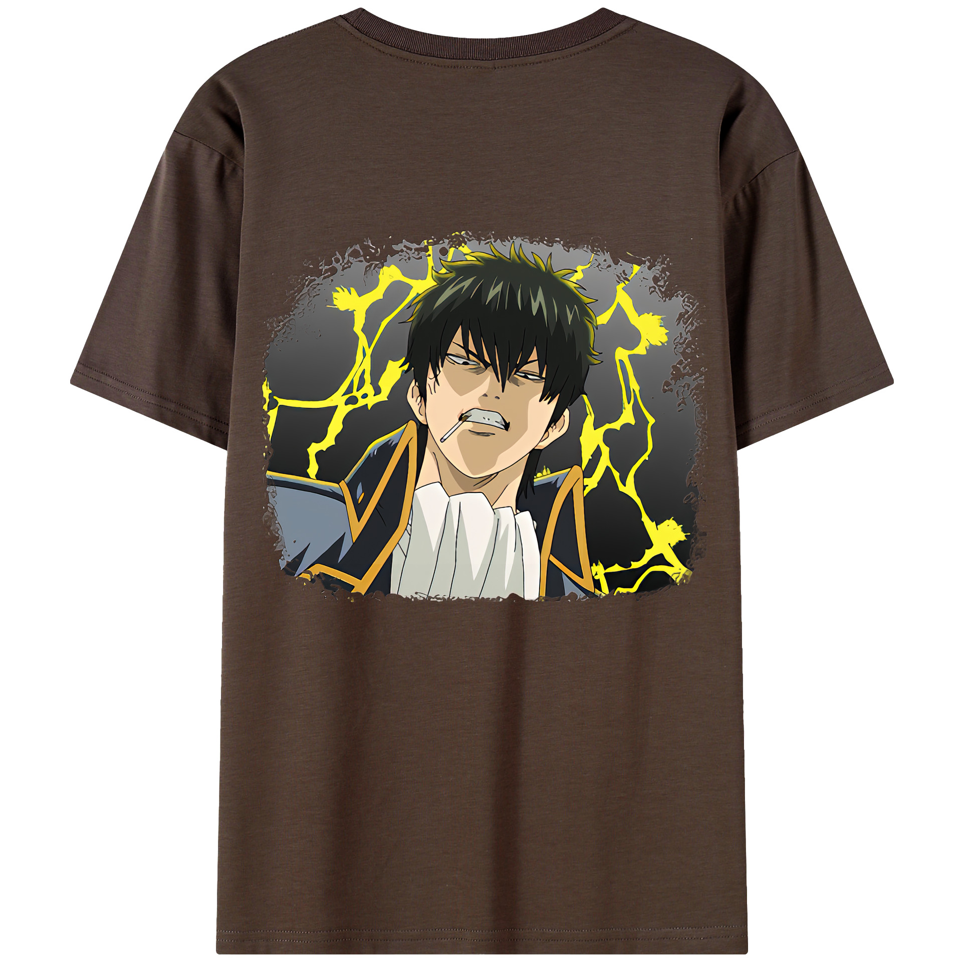 （画像用） ぎんたま 坂田銀時（さかたぎんとき） 神楽 志村新八（しむら しんぱち） GINTAMA Sakata Gintoki Kagura Shimura Shinpachi 綿100％半袖Tシャツ（背面プリント）