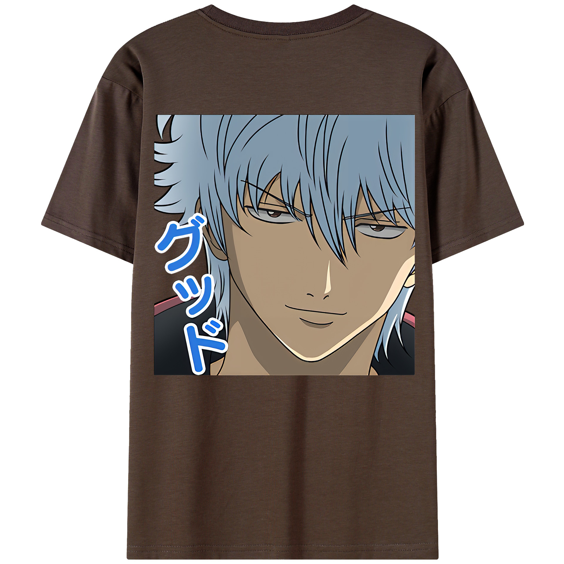 （画像用） ぎんたま 坂田銀時（さかたぎんとき） 神楽 志村新八（しむら しんぱち） GINTAMA Sakata Gintoki Kagura Shimura Shinpachi 綿100％半袖Tシャツ（背面プリント）