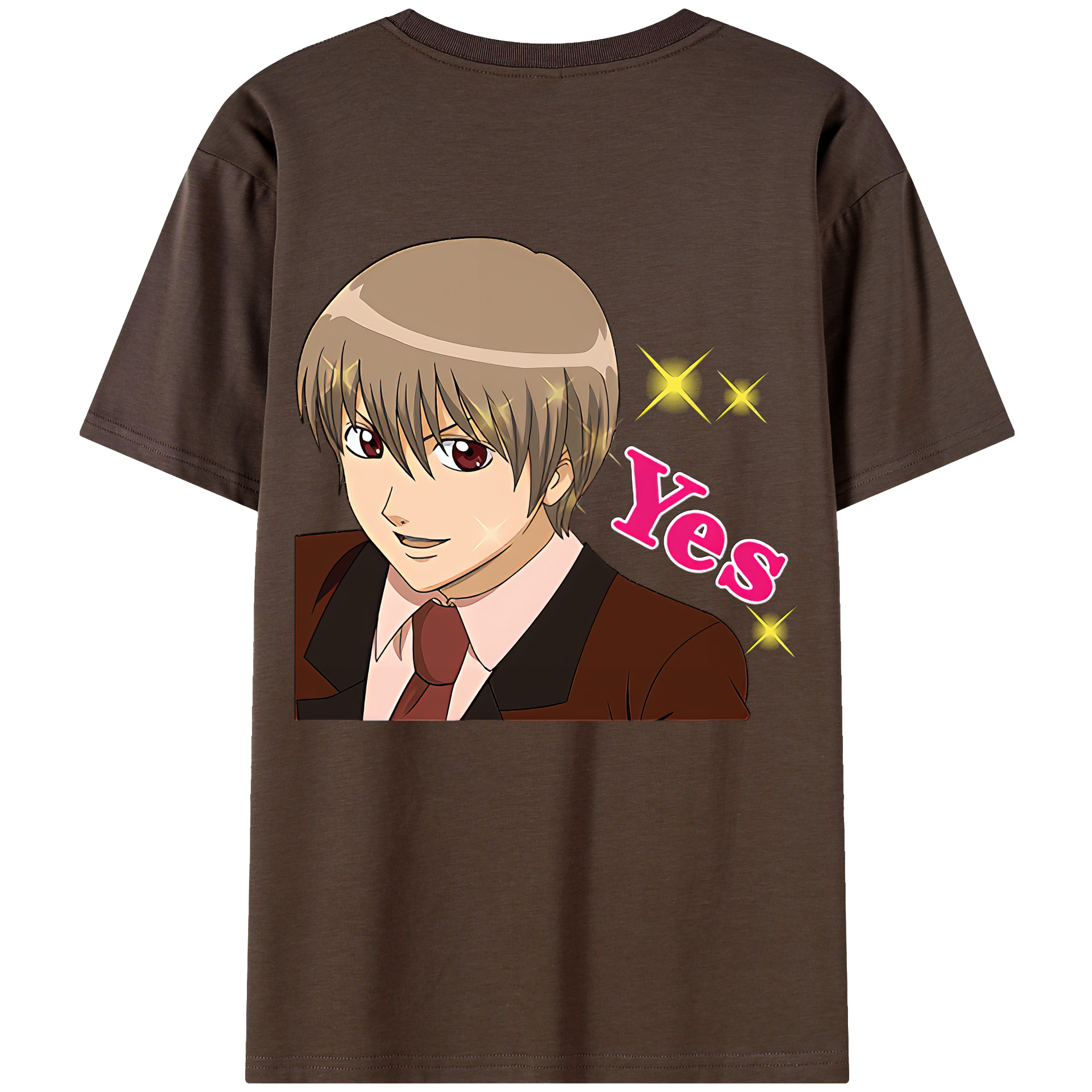 （画像用） ぎんたま 坂田銀時（さかたぎんとき） 神楽 志村新八（しむら しんぱち） GINTAMA Sakata Gintoki Kagura Shimura Shinpachi 綿100％半袖Tシャツ（背面プリント）