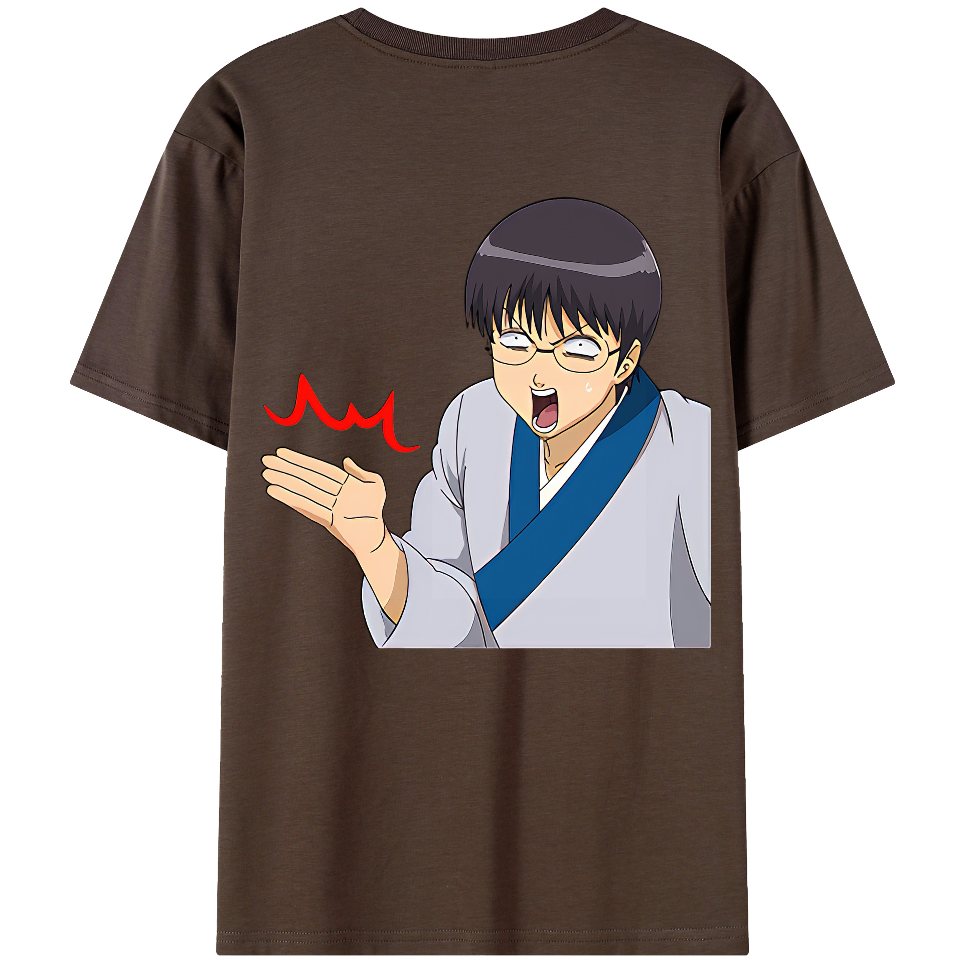 （画像用） ぎんたま 坂田銀時（さかたぎんとき） 神楽 志村新八（しむら しんぱち） GINTAMA Sakata Gintoki Kagura Shimura Shinpachi 綿100％半袖Tシャツ（背面プリント）