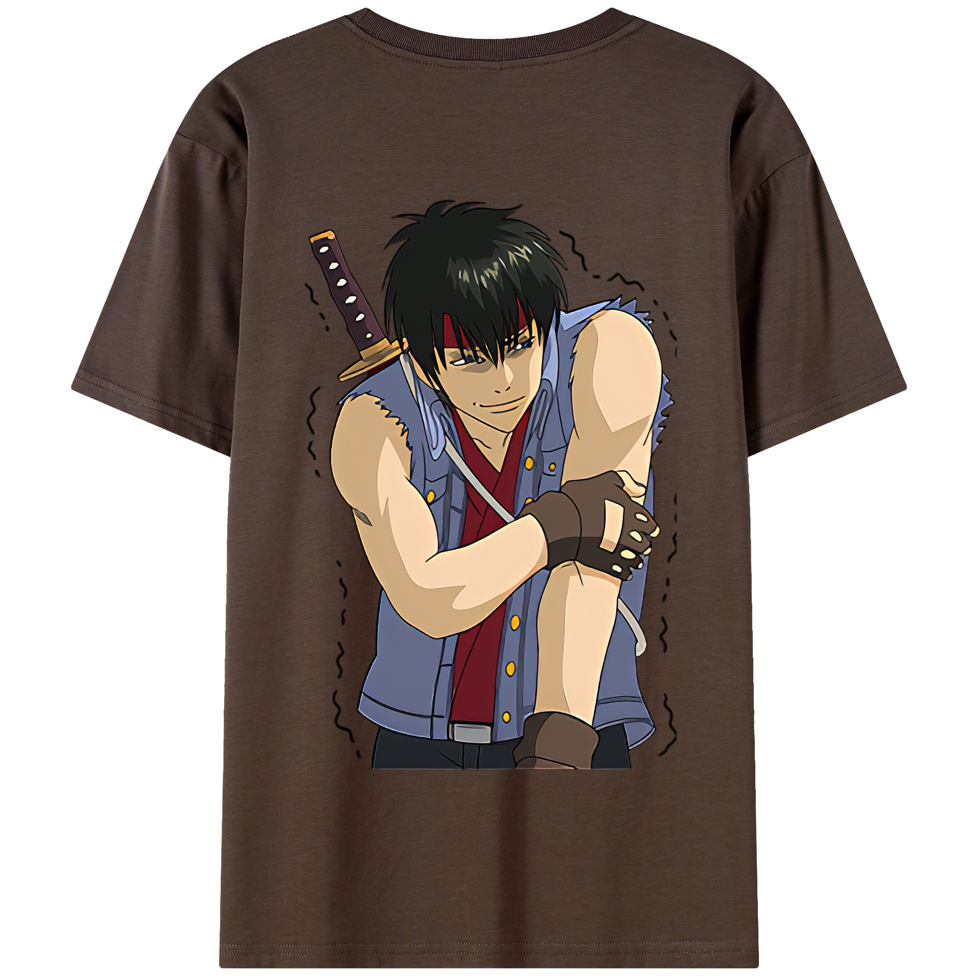 （画像用） ぎんたま 坂田銀時（さかたぎんとき） 神楽 志村新八（しむら しんぱち） GINTAMA Sakata Gintoki Kagura Shimura Shinpachi 綿100％半袖Tシャツ（背面プリント）