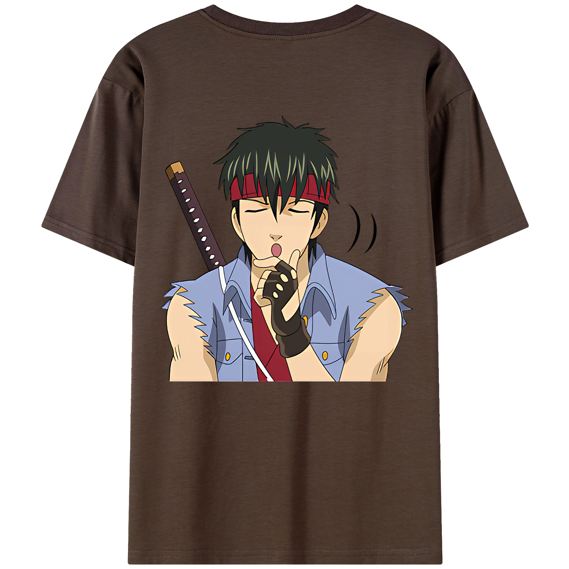 （画像用） ぎんたま 坂田銀時（さかたぎんとき） 神楽 志村新八（しむら しんぱち） GINTAMA Sakata Gintoki Kagura Shimura Shinpachi 綿100％半袖Tシャツ（背面プリント）