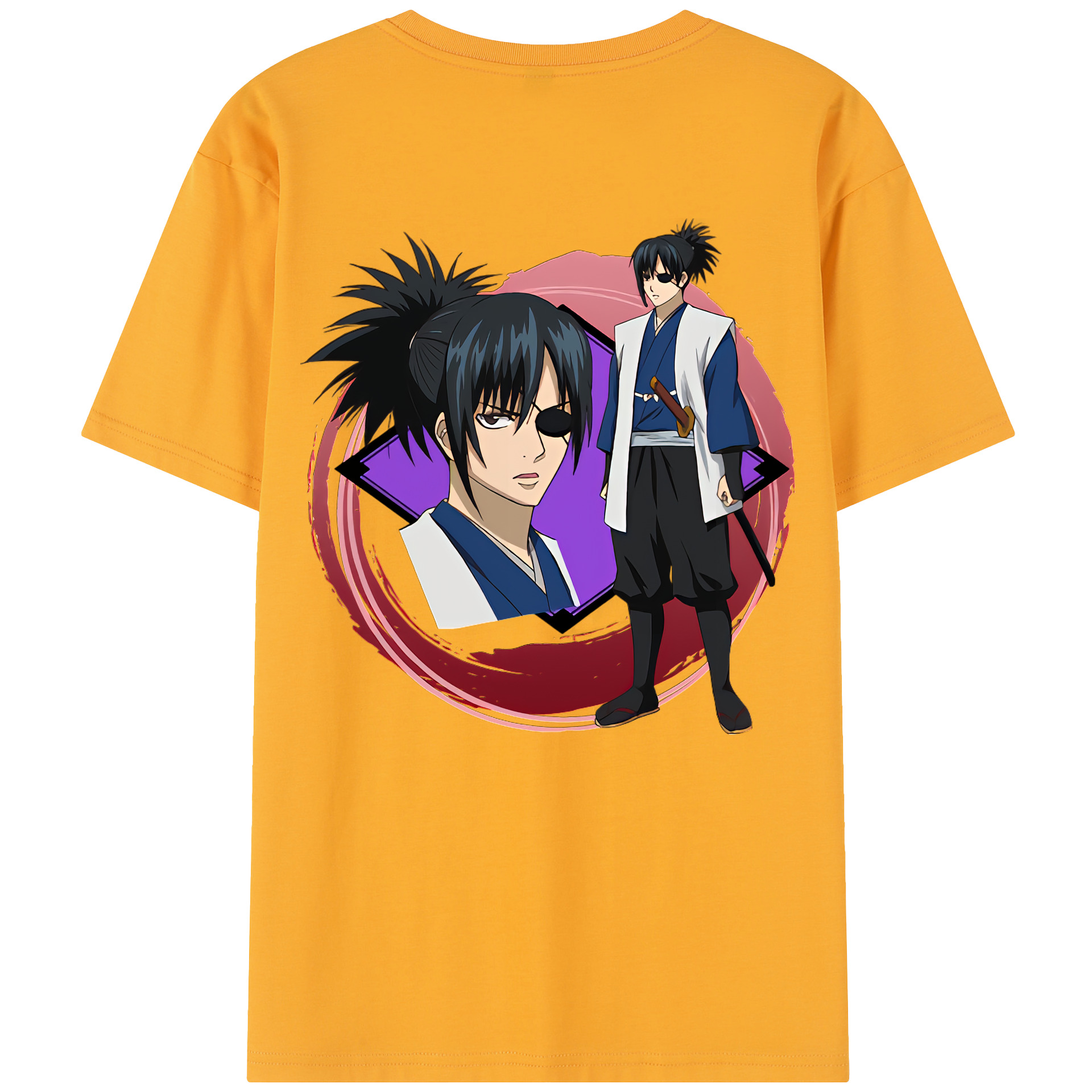 （画像用） ぎんたま 坂田銀時（さかたぎんとき） 神楽 志村新八（しむら しんぱち） GINTAMA Sakata Gintoki Kagura Shimura Shinpachi 綿100％半袖Tシャツ（背面プリント）