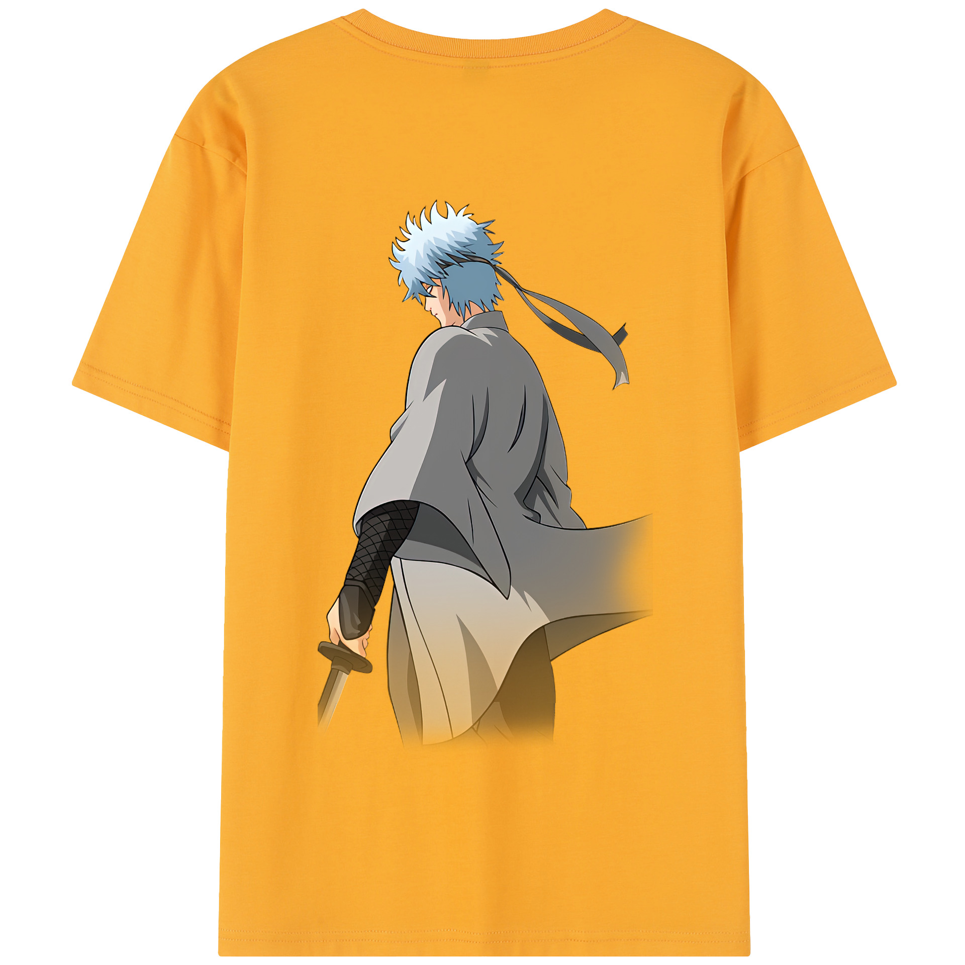 （画像用） ぎんたま 坂田銀時（さかたぎんとき） 神楽 志村新八（しむら しんぱち） GINTAMA Sakata Gintoki Kagura Shimura Shinpachi 綿100％半袖Tシャツ（背面プリント）