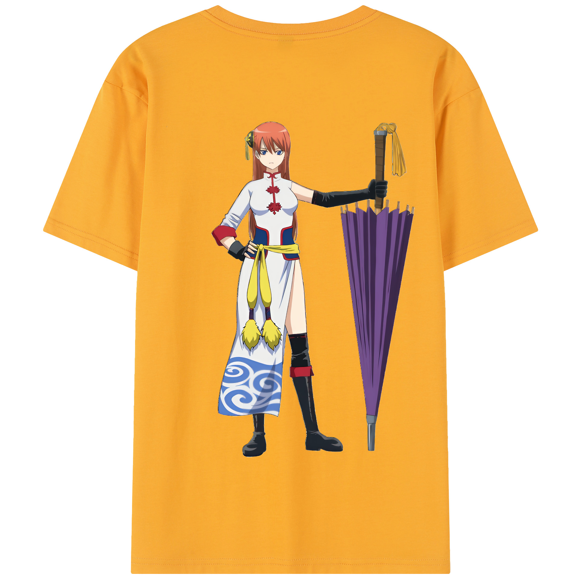 （画像用） ぎんたま 坂田銀時（さかたぎんとき） 神楽 志村新八（しむら しんぱち） GINTAMA Sakata Gintoki Kagura Shimura Shinpachi 綿100％半袖Tシャツ（背面プリント）