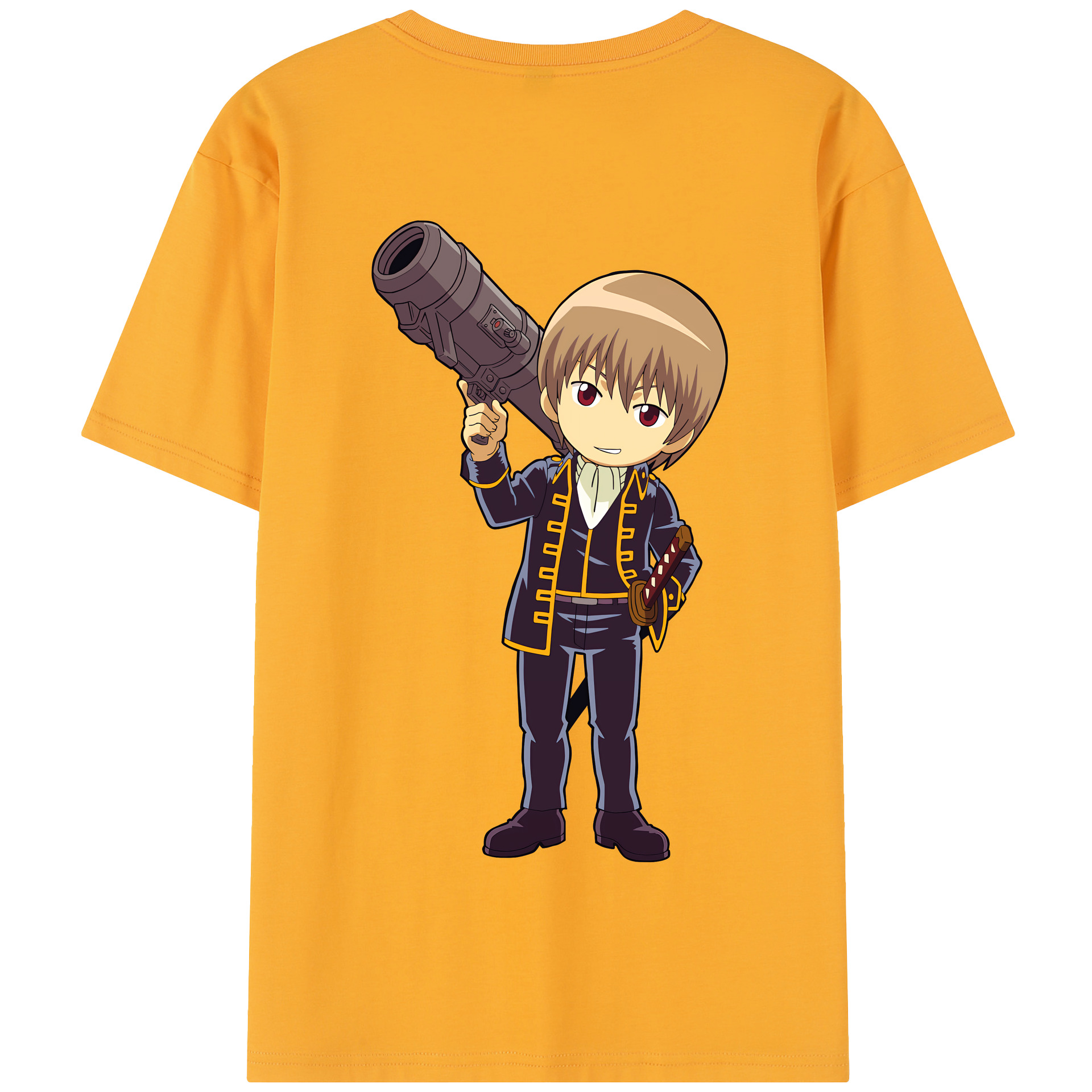 （画像用） ぎんたま 坂田銀時（さかたぎんとき） 神楽 志村新八（しむら しんぱち） GINTAMA Sakata Gintoki Kagura Shimura Shinpachi 綿100％半袖Tシャツ（背面プリント）