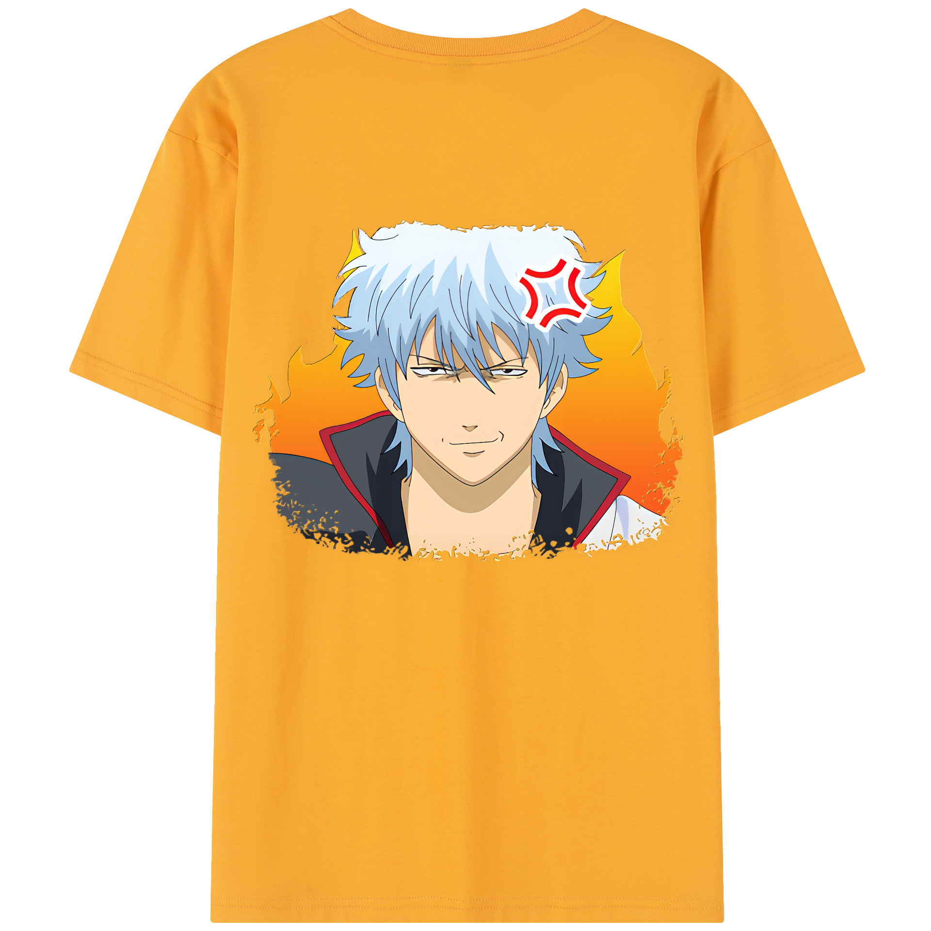 （画像用） ぎんたま 坂田銀時（さかたぎんとき） 神楽 志村新八（しむら しんぱち） GINTAMA Sakata Gintoki Kagura Shimura Shinpachi 綿100％半袖Tシャツ（背面プリント）