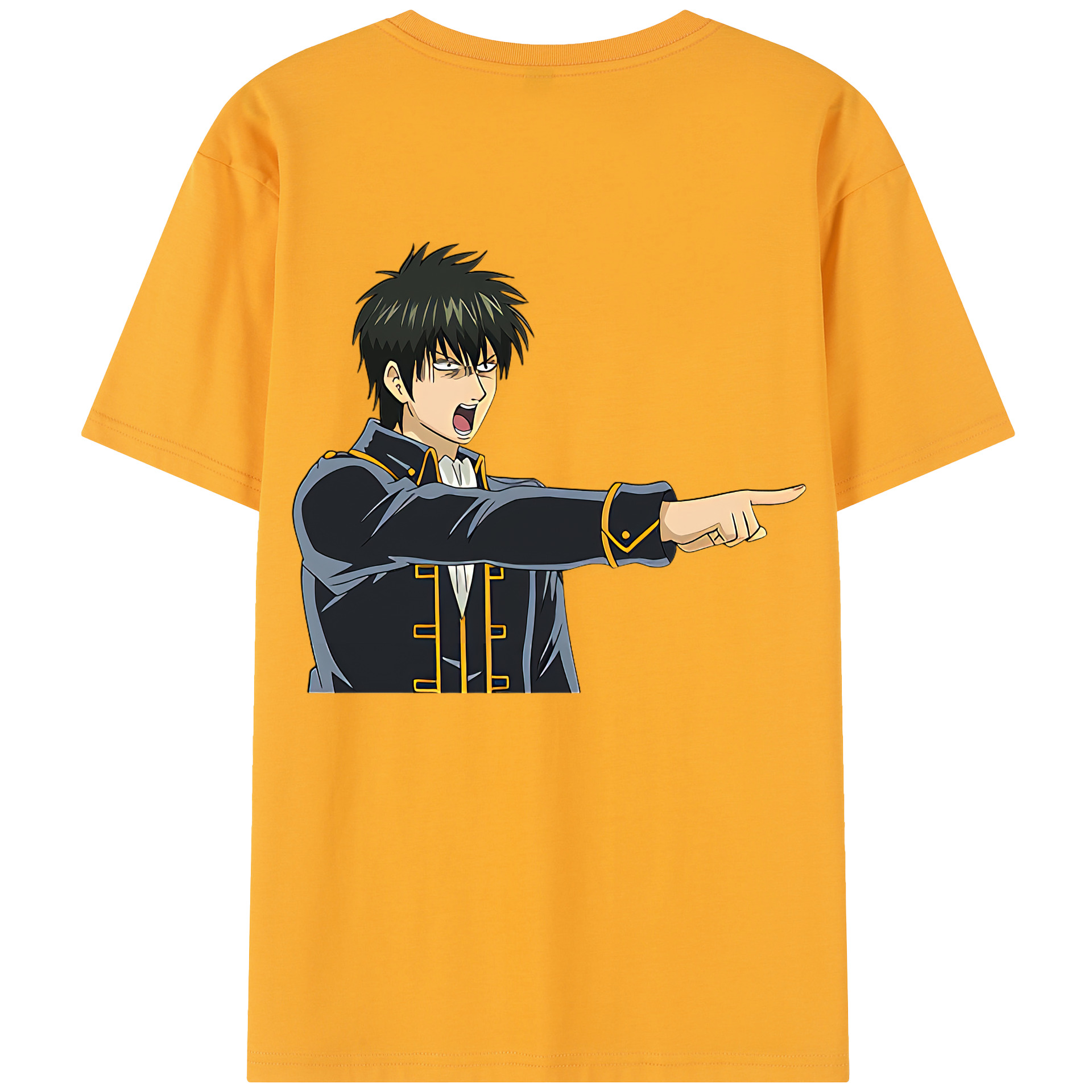 （画像用） ぎんたま 坂田銀時（さかたぎんとき） 神楽 志村新八（しむら しんぱち） GINTAMA Sakata Gintoki Kagura Shimura Shinpachi 綿100％半袖Tシャツ（背面プリント）