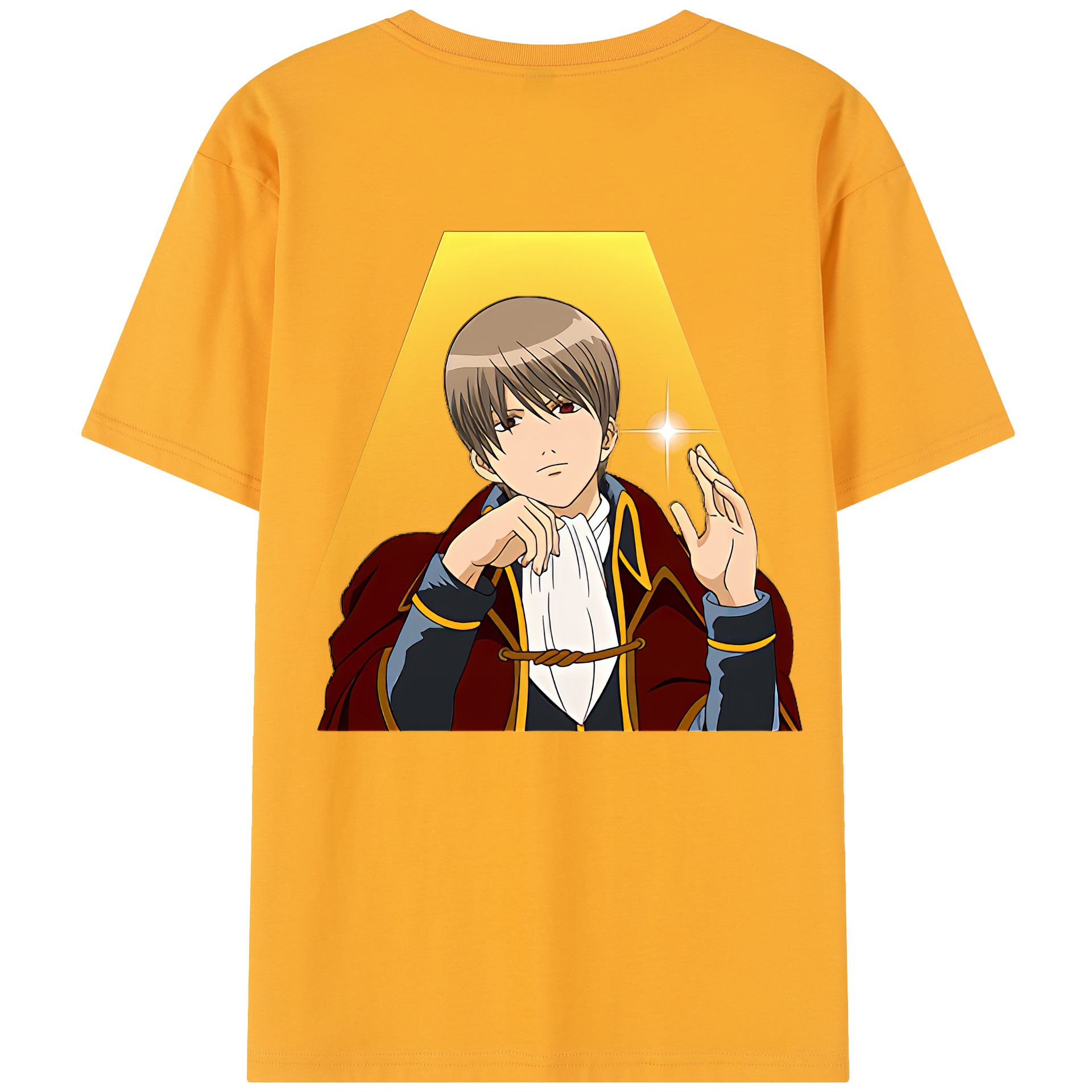 （画像用） ぎんたま 坂田銀時（さかたぎんとき） 神楽 志村新八（しむら しんぱち） GINTAMA Sakata Gintoki Kagura Shimura Shinpachi 綿100％半袖Tシャツ（背面プリント）