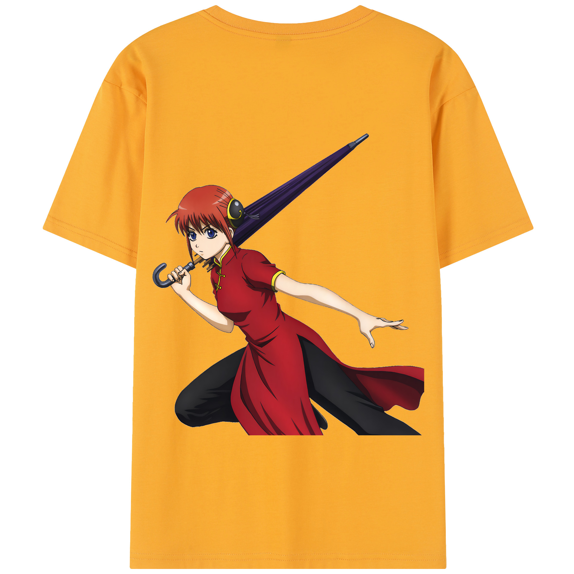 （画像用） ぎんたま 坂田銀時（さかたぎんとき） 神楽 志村新八（しむら しんぱち） GINTAMA Sakata Gintoki Kagura Shimura Shinpachi 綿100％半袖Tシャツ（背面プリント）