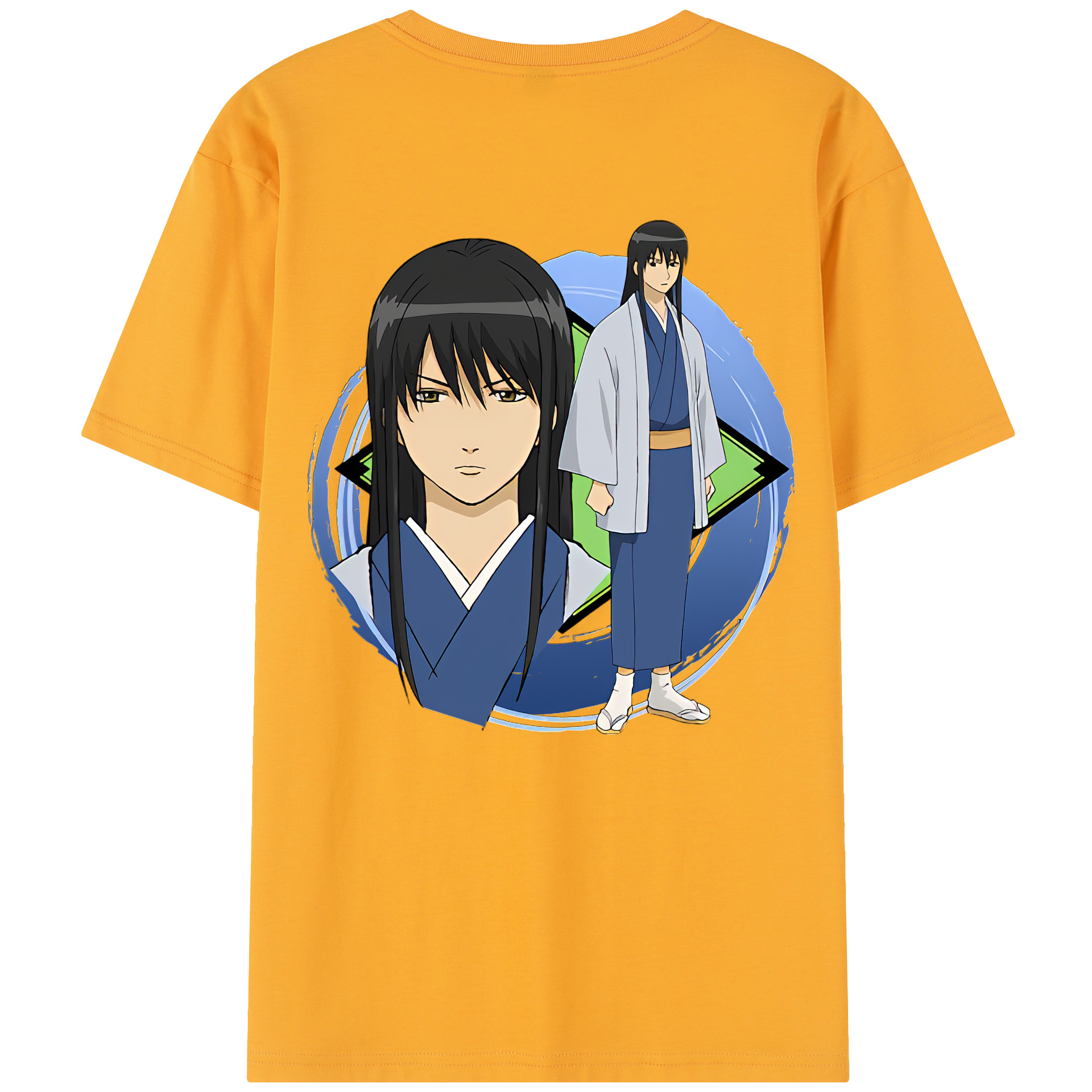 （画像用） ぎんたま 坂田銀時（さかたぎんとき） 神楽 志村新八（しむら しんぱち） GINTAMA Sakata Gintoki Kagura Shimura Shinpachi 綿100％半袖Tシャツ（背面プリント）