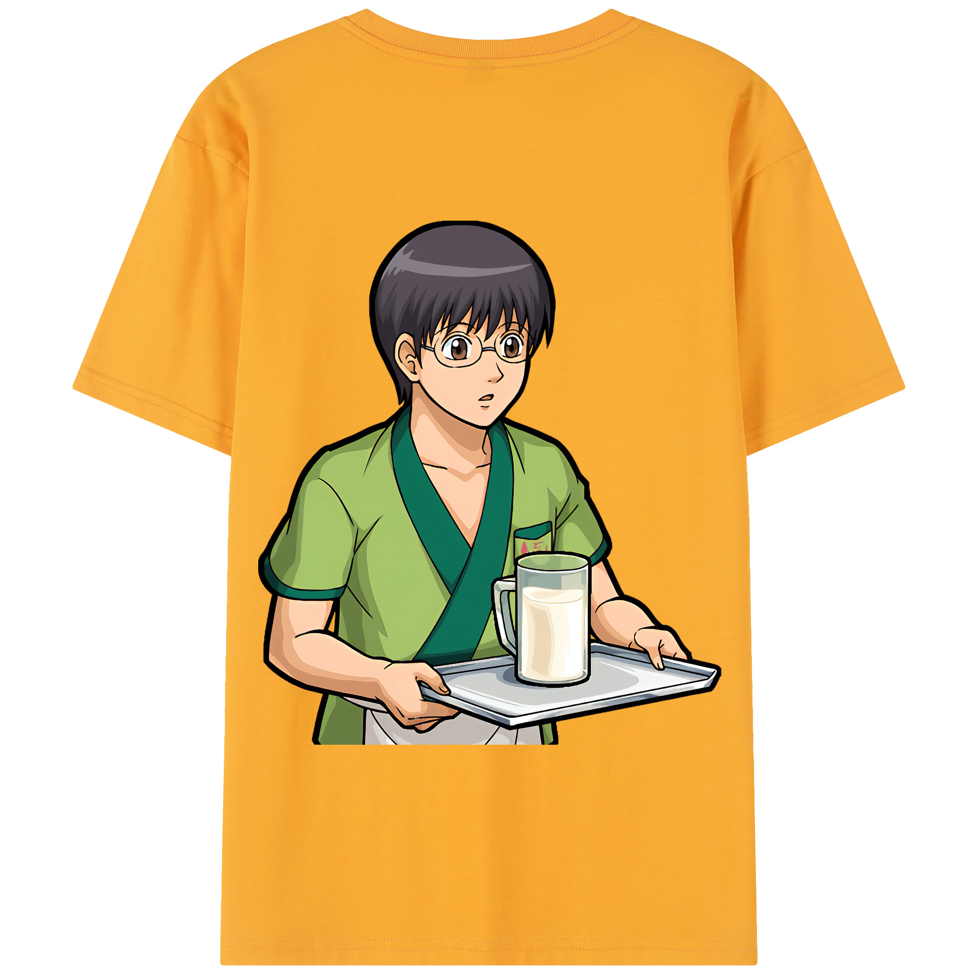 （画像用） ぎんたま 坂田銀時（さかたぎんとき） 神楽 志村新八（しむら しんぱち） GINTAMA Sakata Gintoki Kagura Shimura Shinpachi 綿100％半袖Tシャツ（背面プリント）