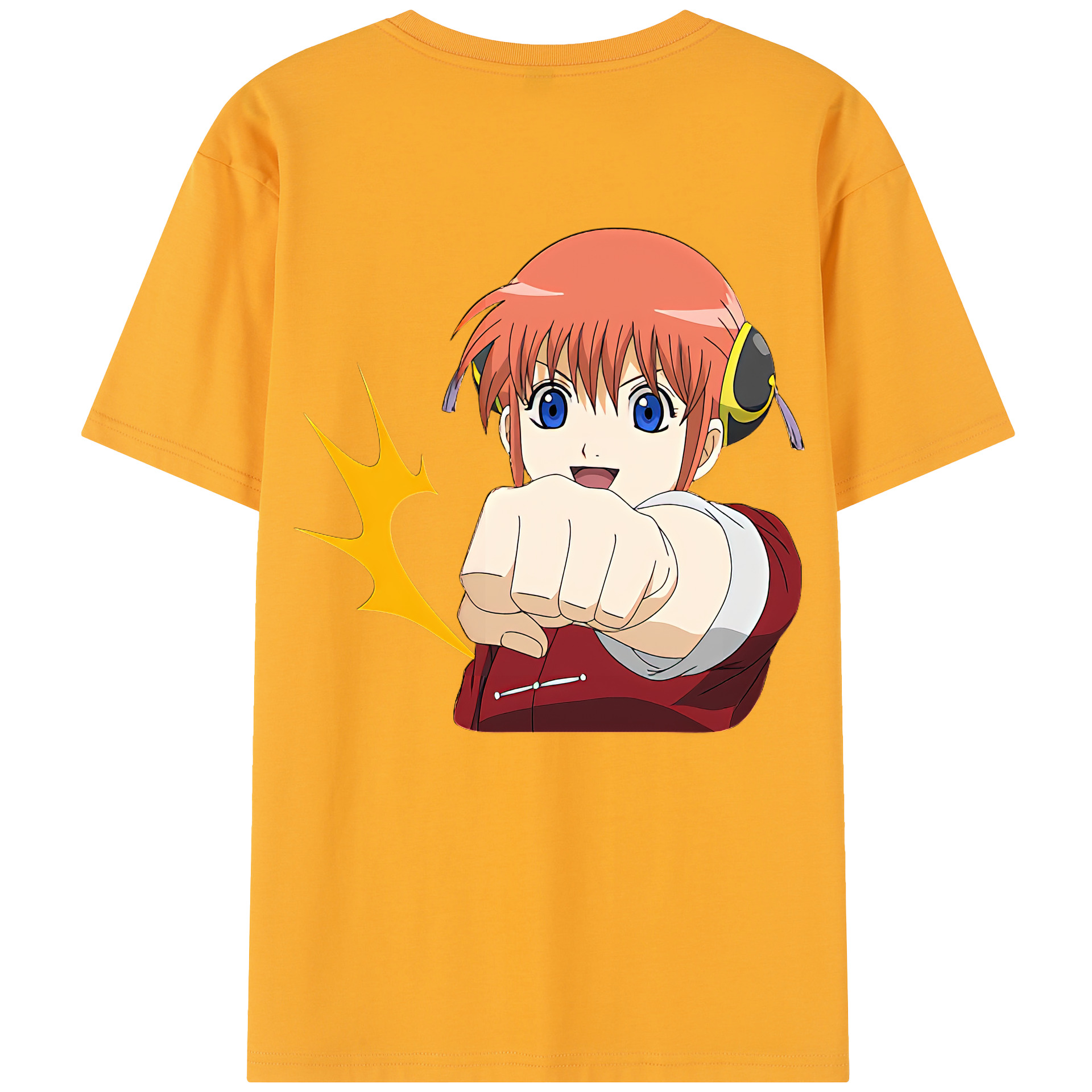 （画像用） ぎんたま 坂田銀時（さかたぎんとき） 神楽 志村新八（しむら しんぱち） GINTAMA Sakata Gintoki Kagura Shimura Shinpachi 綿100％半袖Tシャツ（背面プリント）