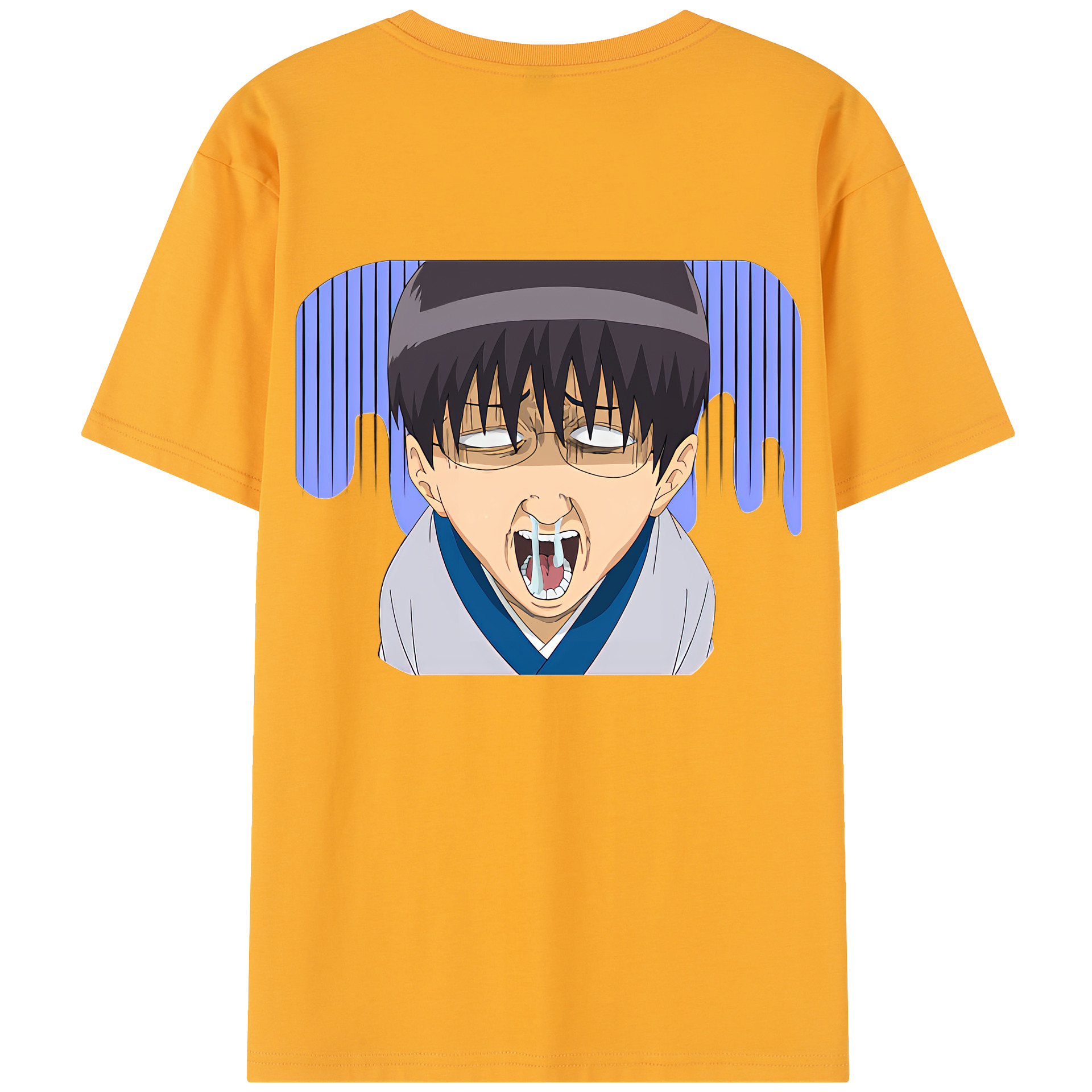 （画像用） ぎんたま 坂田銀時（さかたぎんとき） 神楽 志村新八（しむら しんぱち） GINTAMA Sakata Gintoki Kagura Shimura Shinpachi 綿100％半袖Tシャツ（背面プリント）
