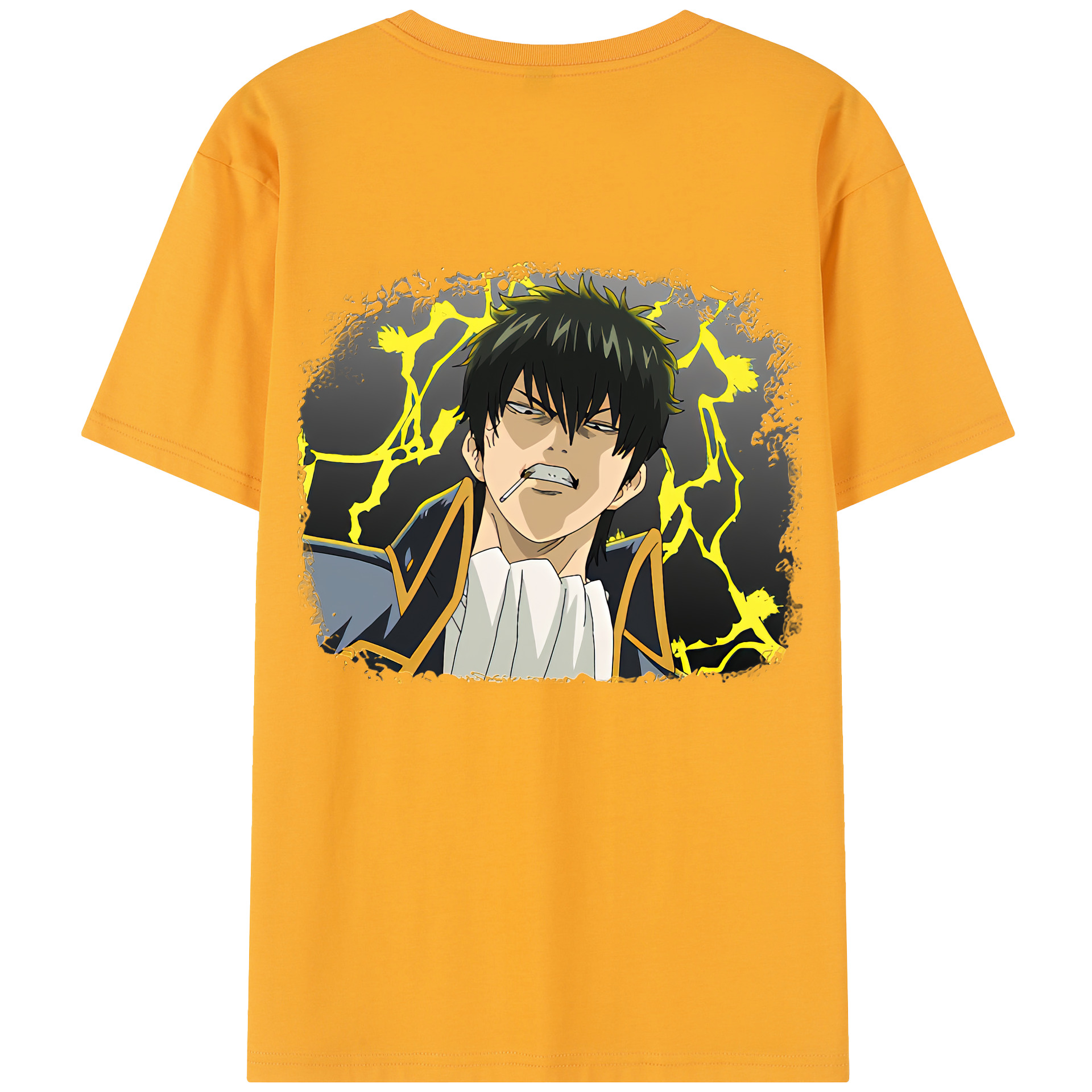 （画像用） ぎんたま 坂田銀時（さかたぎんとき） 神楽 志村新八（しむら しんぱち） GINTAMA Sakata Gintoki Kagura Shimura Shinpachi 綿100％半袖Tシャツ（背面プリント）