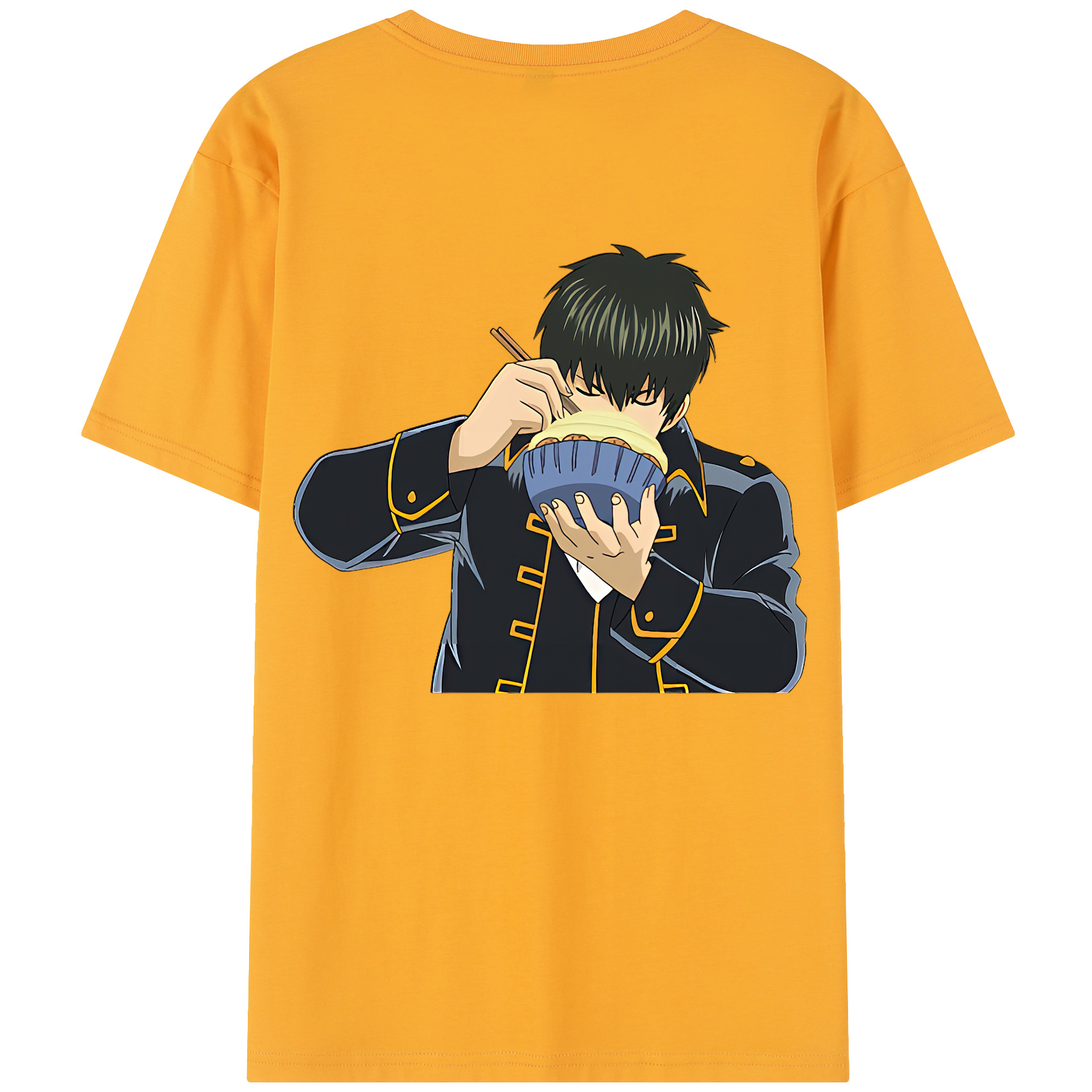 （画像用） ぎんたま 坂田銀時（さかたぎんとき） 神楽 志村新八（しむら しんぱち） GINTAMA Sakata Gintoki Kagura Shimura Shinpachi 綿100％半袖Tシャツ（背面プリント）