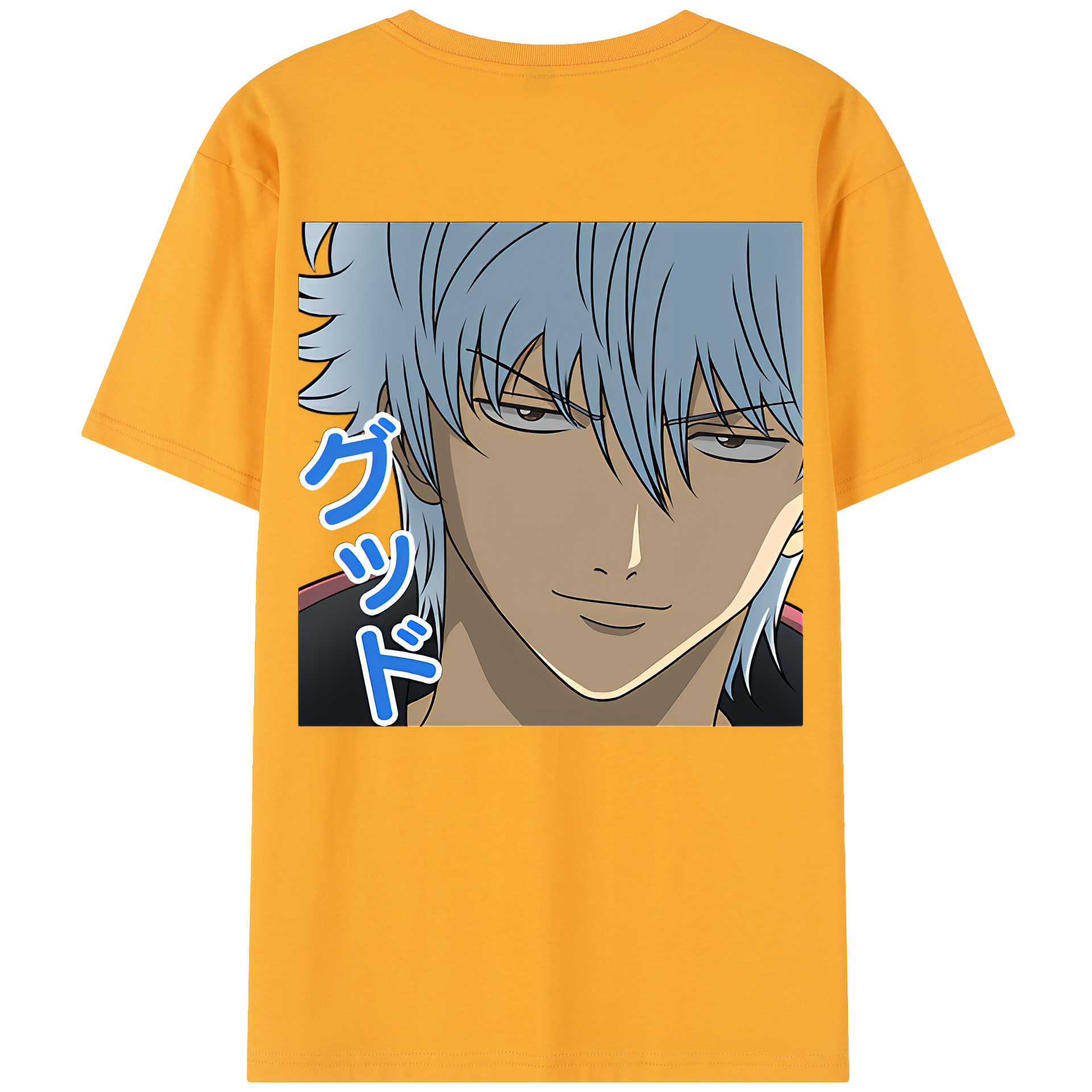 （画像用） ぎんたま 坂田銀時（さかたぎんとき） 神楽 志村新八（しむら しんぱち） GINTAMA Sakata Gintoki Kagura Shimura Shinpachi 綿100％半袖Tシャツ（背面プリント）