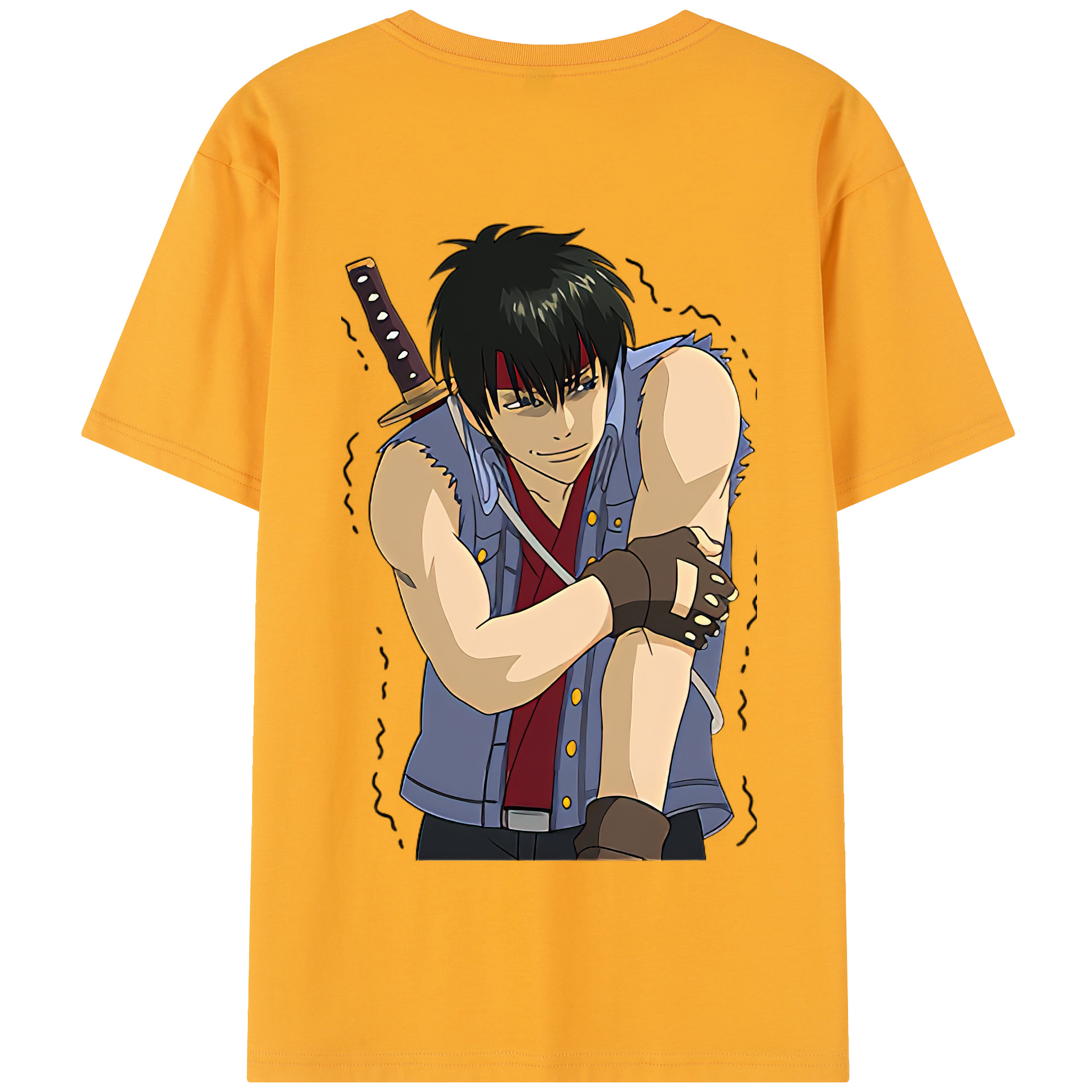 （画像用） ぎんたま 坂田銀時（さかたぎんとき） 神楽 志村新八（しむら しんぱち） GINTAMA Sakata Gintoki Kagura Shimura Shinpachi 綿100％半袖Tシャツ（背面プリント）