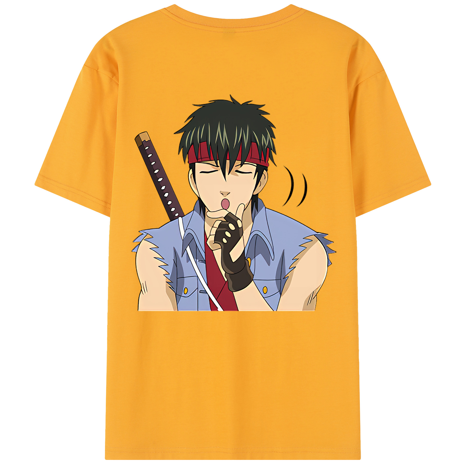 （画像用） ぎんたま 坂田銀時（さかたぎんとき） 神楽 志村新八（しむら しんぱち） GINTAMA Sakata Gintoki Kagura Shimura Shinpachi 綿100％半袖Tシャツ（背面プリント）