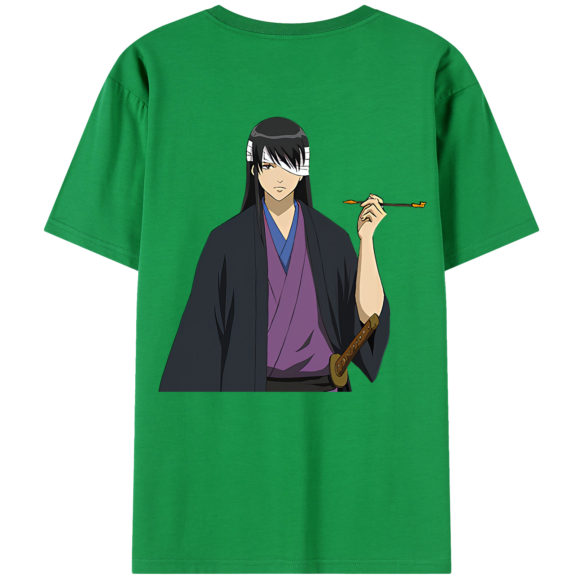 （画像用） ぎんたま 坂田銀時（さかたぎんとき） 神楽 志村新八（しむら しんぱち） GINTAMA Sakata Gintoki Kagura Shimura Shinpachi 綿100％半袖Tシャツ（背面プリント）
