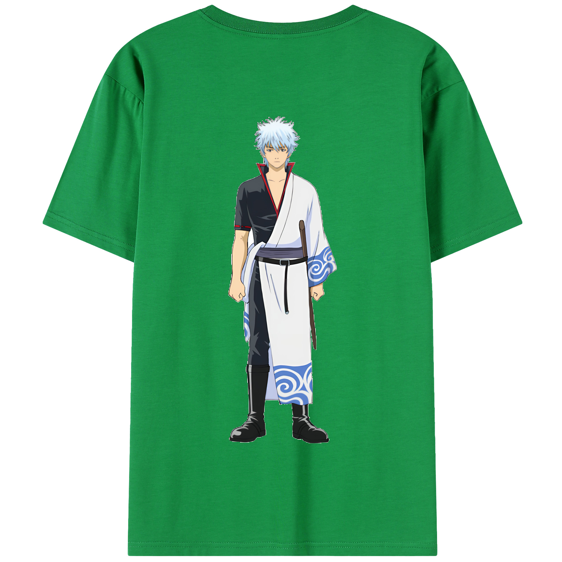 （画像用） ぎんたま 坂田銀時（さかたぎんとき） 神楽 志村新八（しむら しんぱち） GINTAMA Sakata Gintoki Kagura Shimura Shinpachi 綿100％半袖Tシャツ（背面プリント）