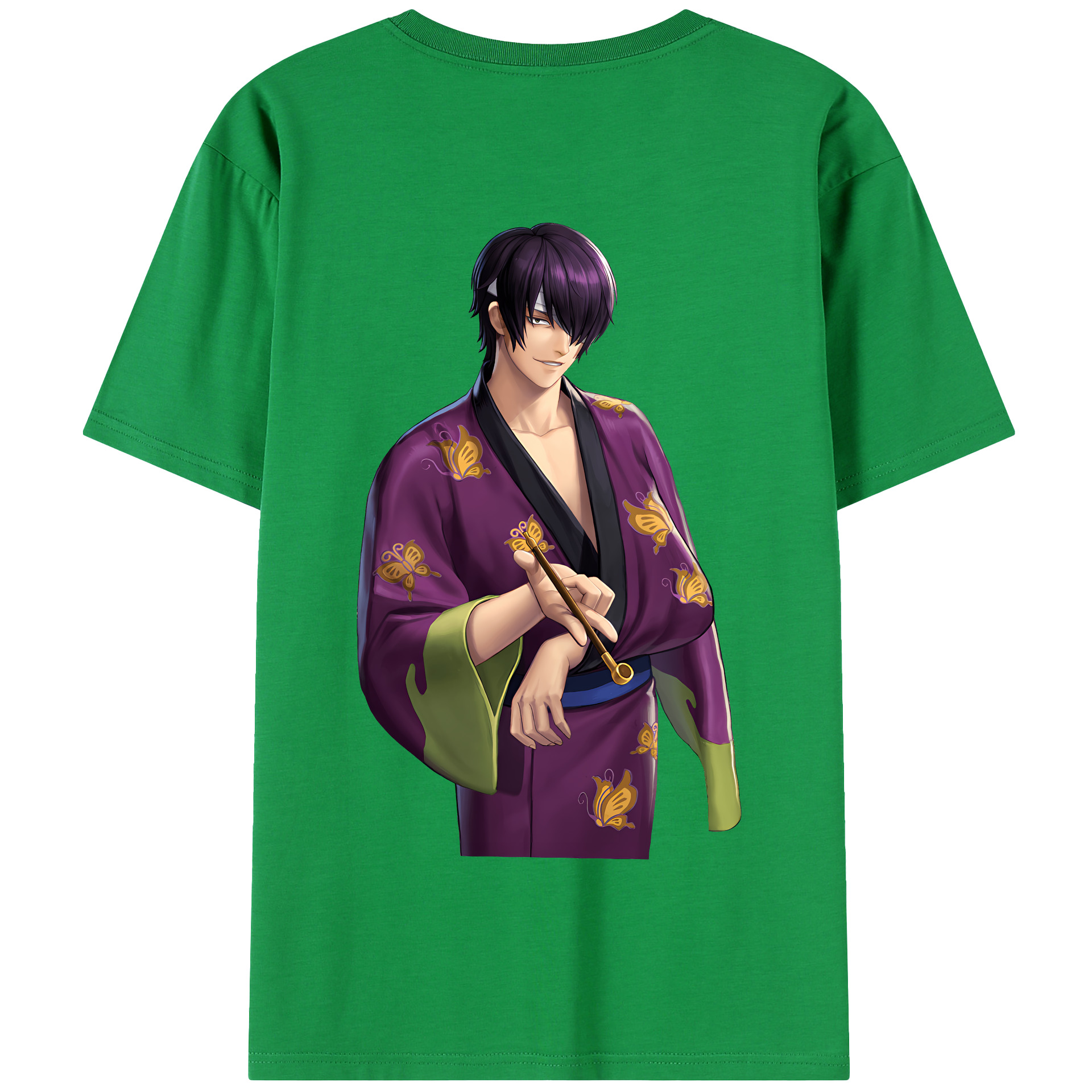 （画像用） ぎんたま 坂田銀時（さかたぎんとき） 神楽 志村新八（しむら しんぱち） GINTAMA Sakata Gintoki Kagura Shimura Shinpachi 綿100％半袖Tシャツ（背面プリント）