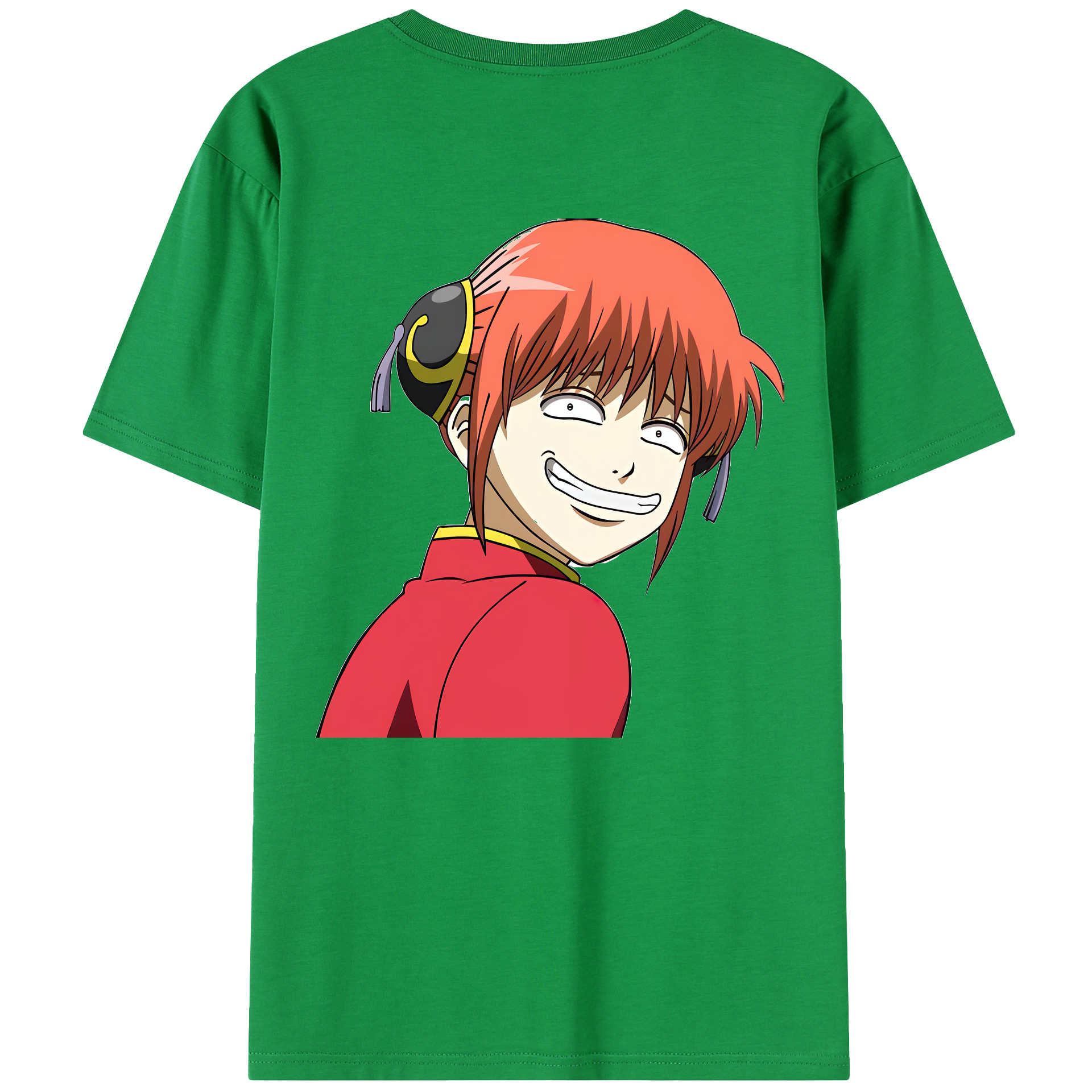 （画像用） ぎんたま 坂田銀時（さかたぎんとき） 神楽 志村新八（しむら しんぱち） GINTAMA Sakata Gintoki Kagura Shimura Shinpachi 綿100％半袖Tシャツ（背面プリント）