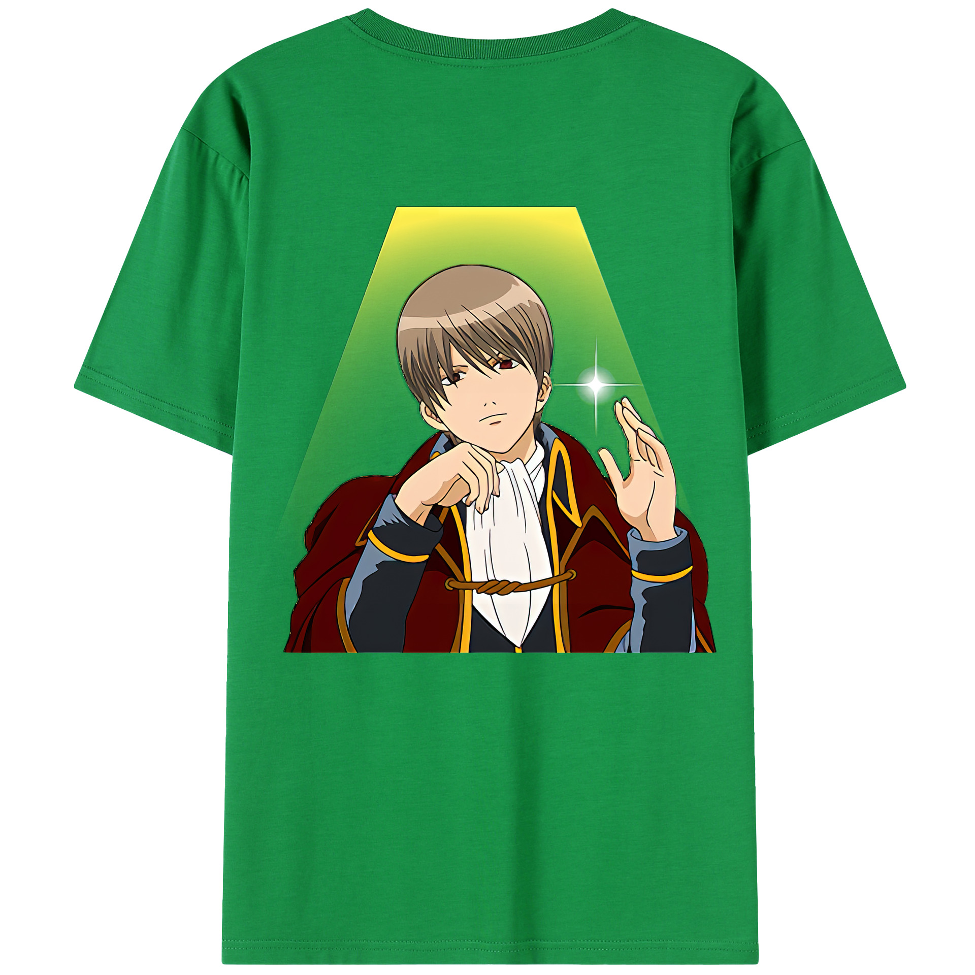 （画像用） ぎんたま 坂田銀時（さかたぎんとき） 神楽 志村新八（しむら しんぱち） GINTAMA Sakata Gintoki Kagura Shimura Shinpachi 綿100％半袖Tシャツ（背面プリント）